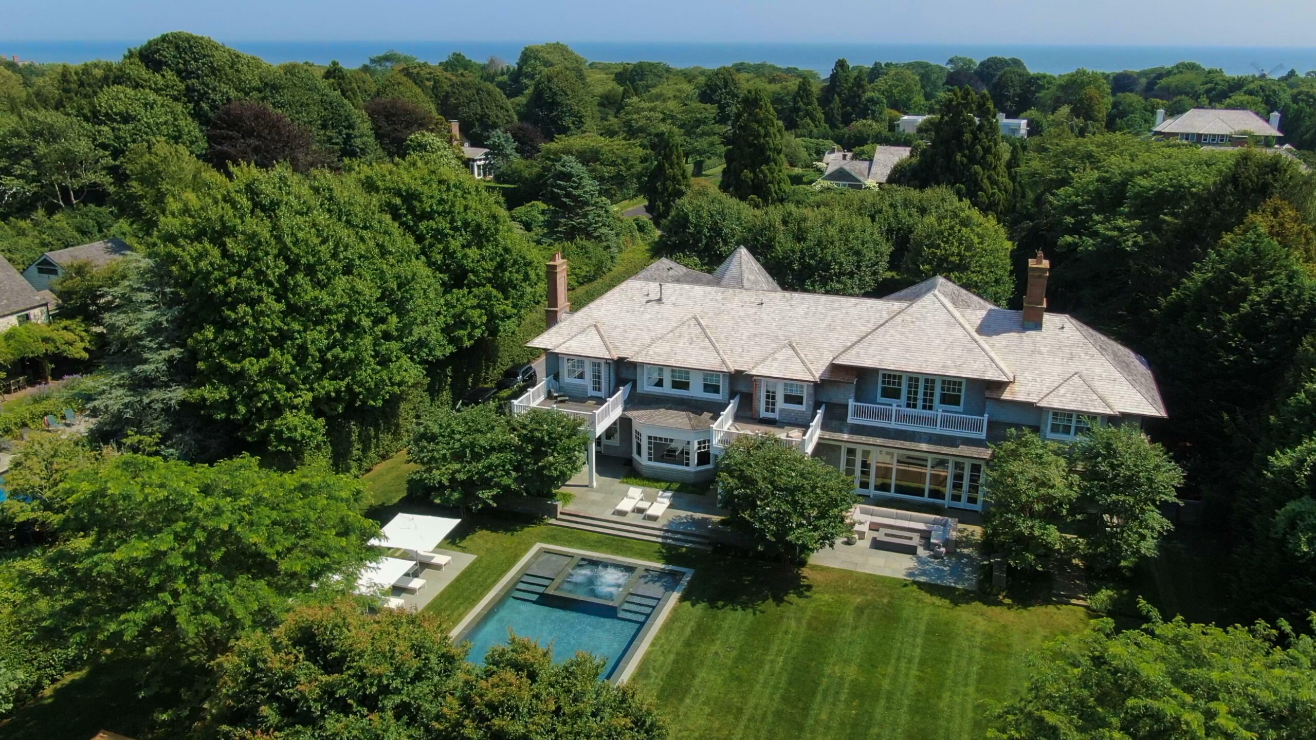The traditional at 133 Further Lane, East Hampton, sold for $16.7 million.  COURTESY THE CORCORAN GROUP