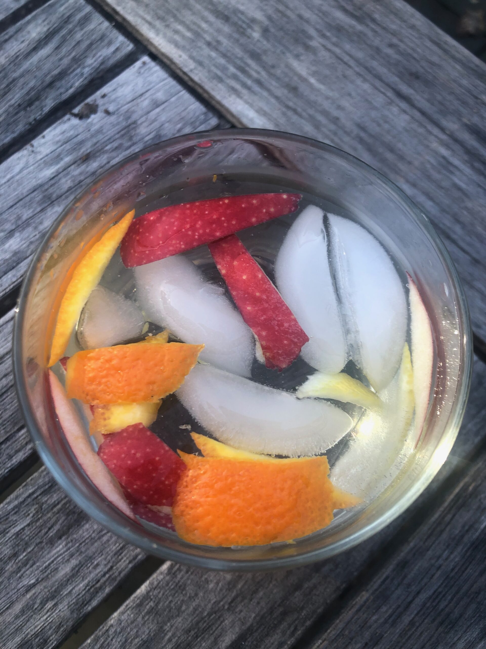 Hate the non-taste of water? Use peels from citrus fruits, apples, cucumbers and even strawberry tops to give water some kick. Once finished, toss the soft fruit into a smoothie for a zero-waste nutrition boost. JENNY NOBLE
