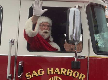 Santa Visit at Sag Harbor Chamber Windmill