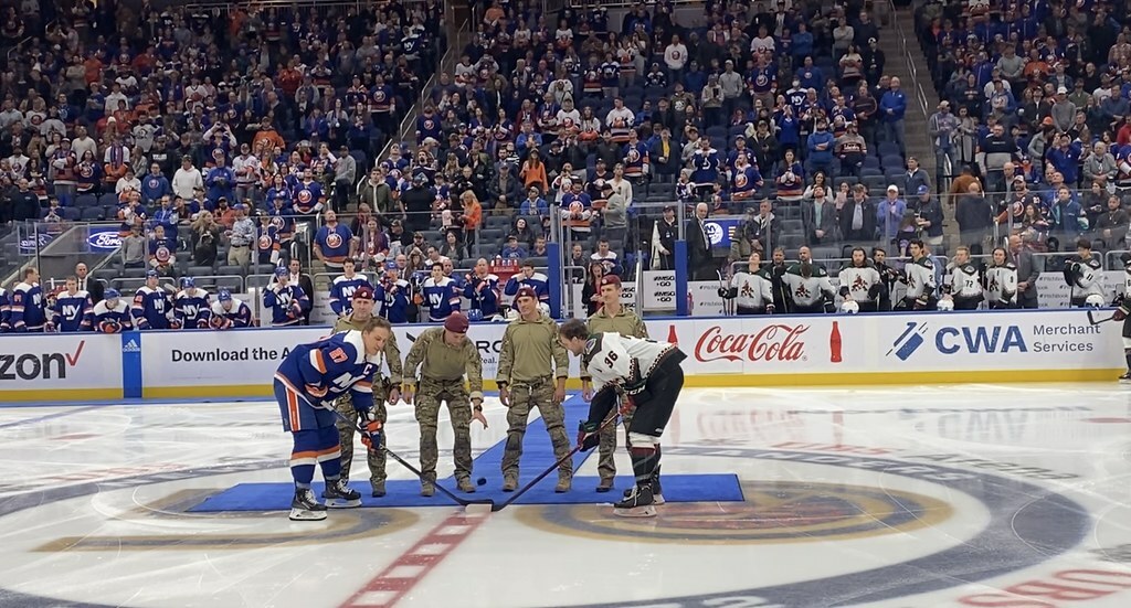 New York Islanders Honor Local Airmen During Military Appreciation ...