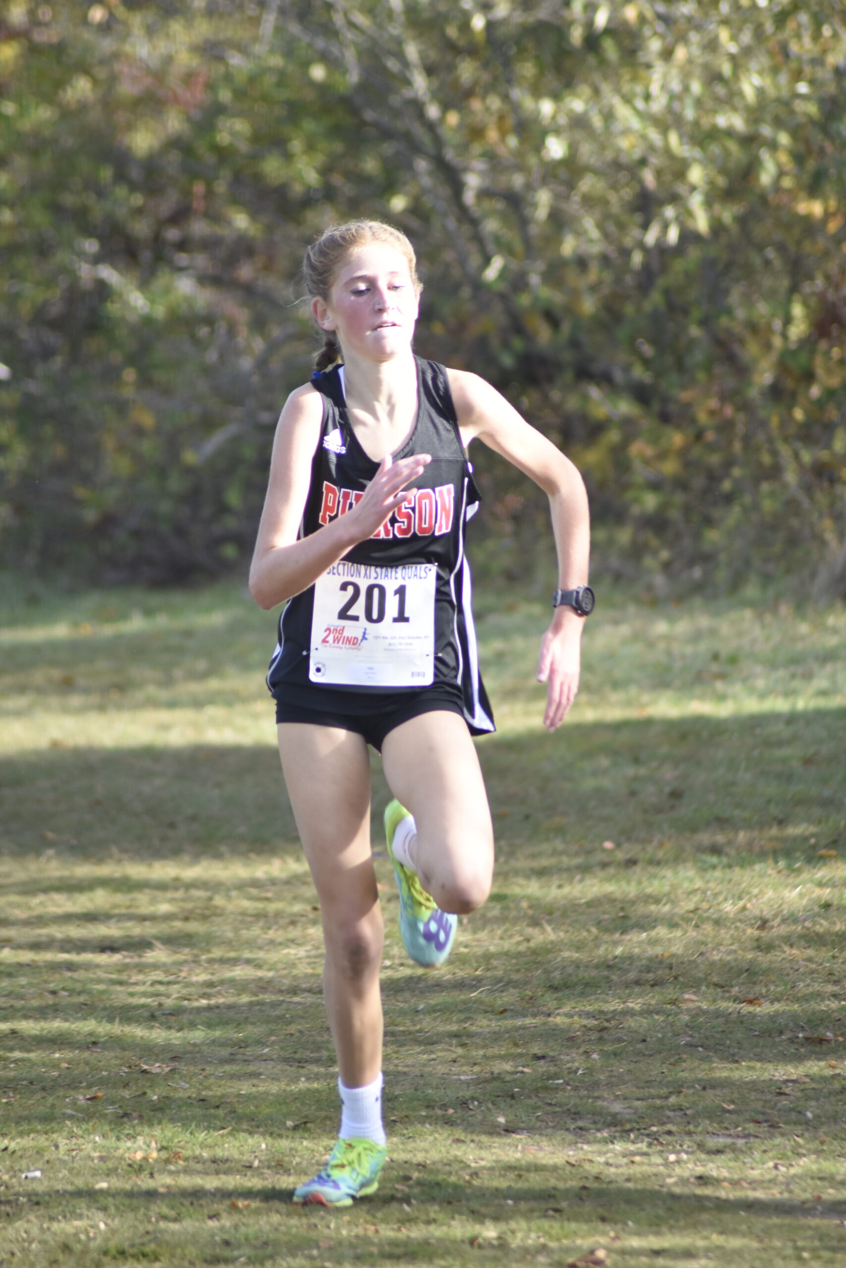 Pierson freshman Sara O'Brien is heading to the state meet for the second year in a row.    DREW BUDD