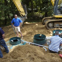 A septic system being installed in Flanders  DANA SHAW