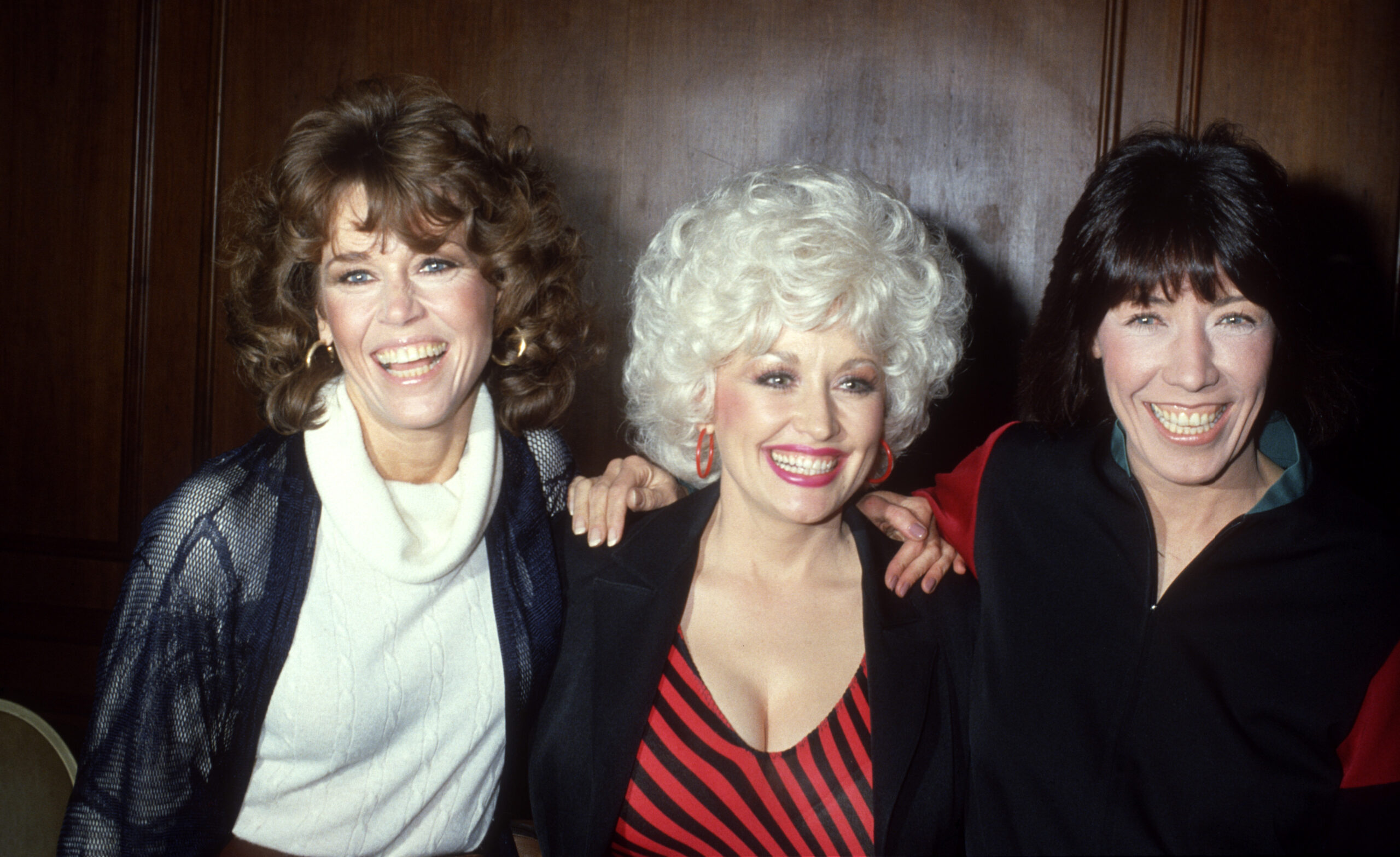 Jane Fonda, Dolly Parton and Lily Tomlin during the making of the 1980 film 