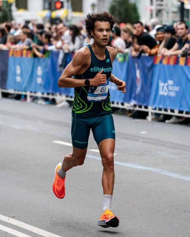 Jordan Daniel finished the New York City Marathon on November 6 25th overall and was the ninth American to finish.    MICHAEL C REMACHE/@NOTSPORTSPHOTOS