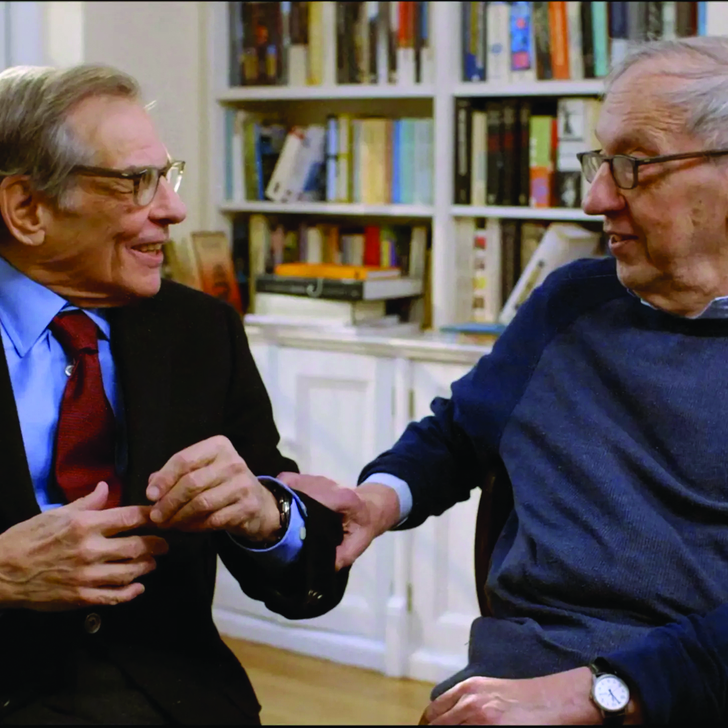 A scene from “Turn Every Page: The Adventures of Robert Caro and Robert Gottlieb.” COURTESY HAMPTONS DOC FEST