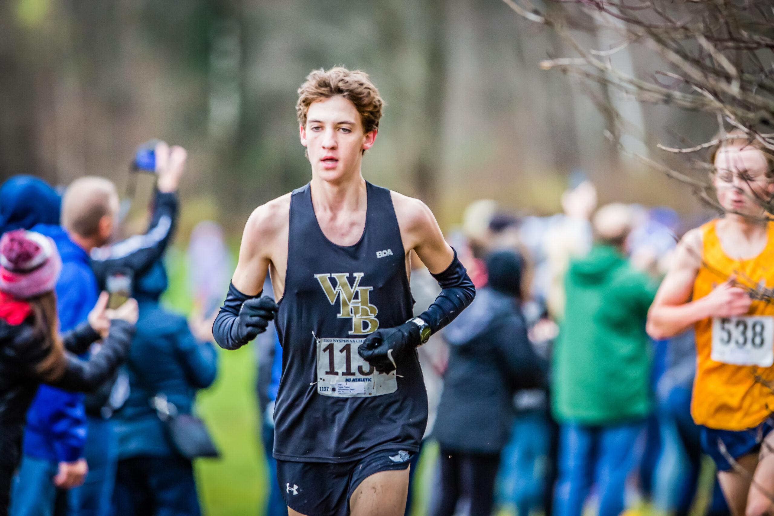 Westhampton Beach junior Trevor Hayes placed 10th overall in the state which earned him First Team All-State honors.   REBECCA MCMANUS