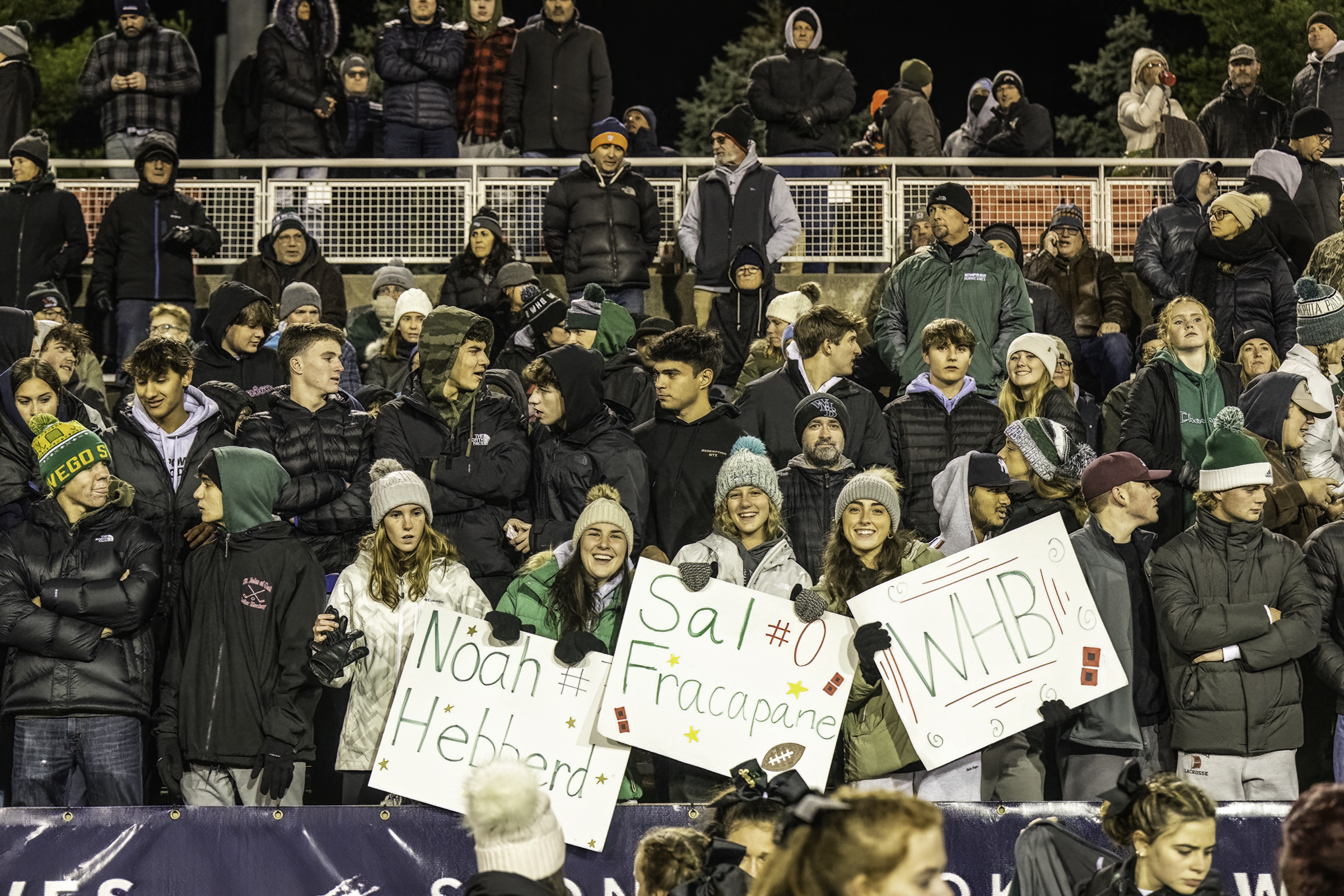 Westhampton Beach fans came out to support their team on Thursday night.    MARIANNE BARNETT