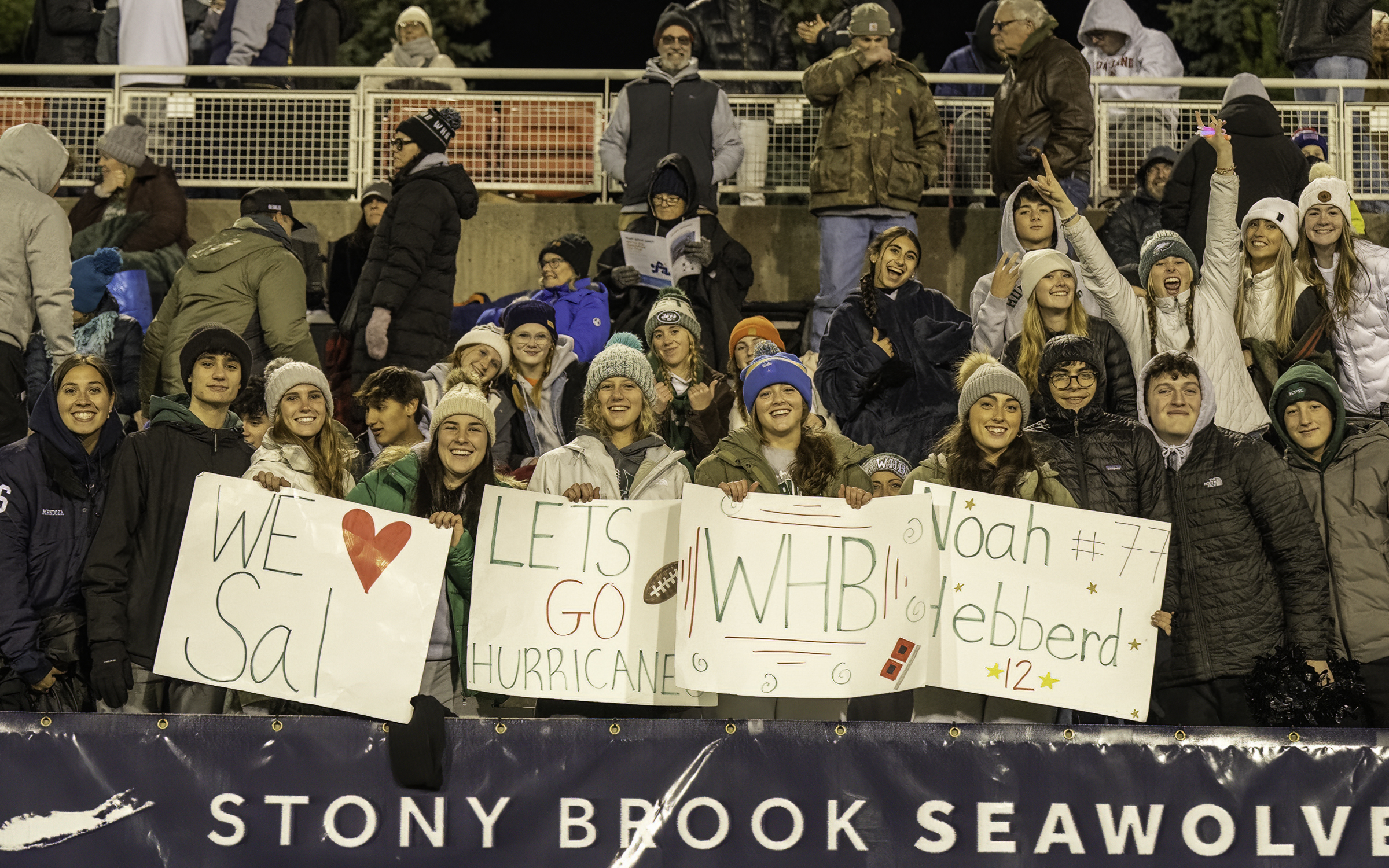 Westhampton Beach fans came out to support their team on Thursday night.    MARIANNE BARNETT