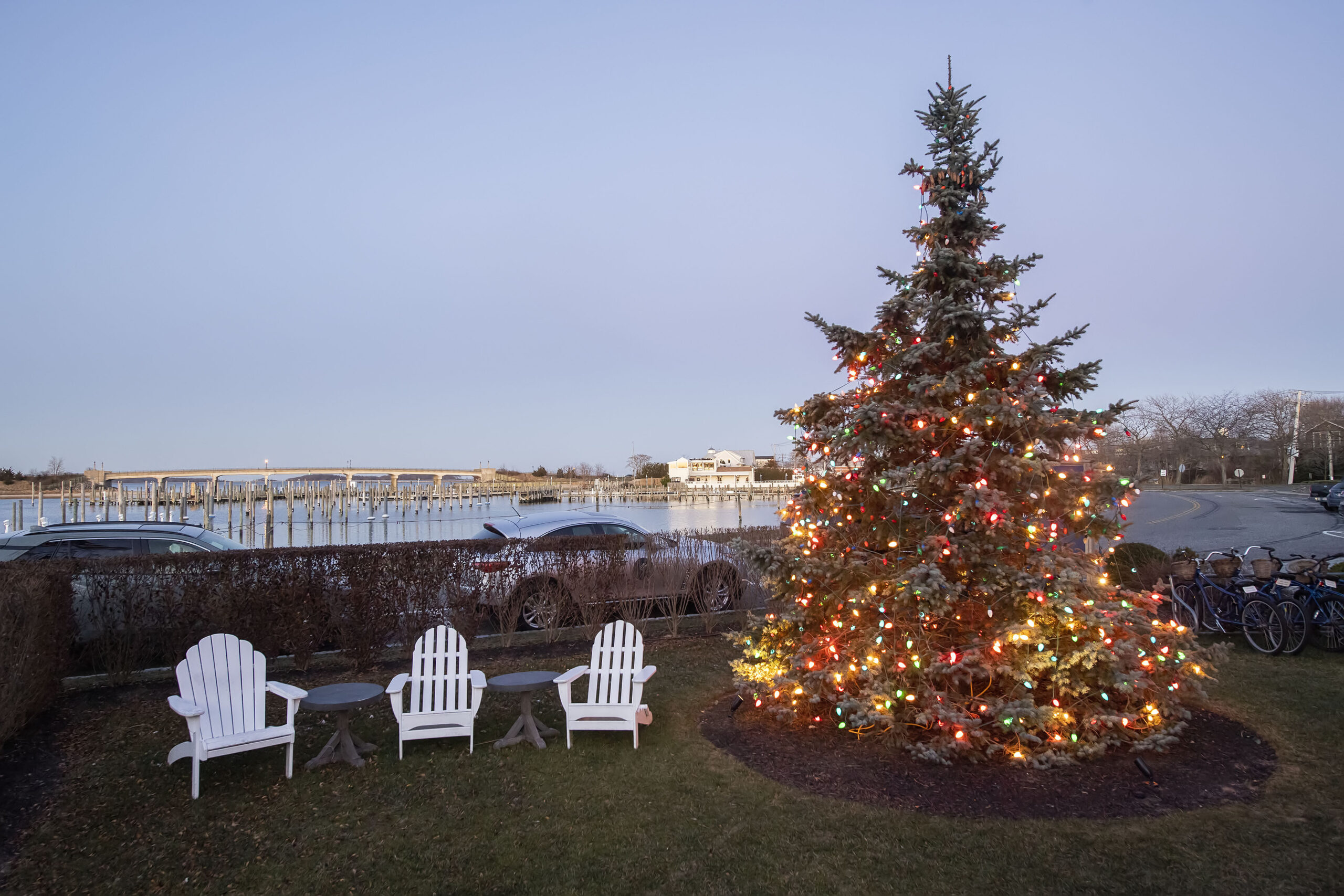 Baron's Cove decked out for the holidays. MICHAEL HELLER