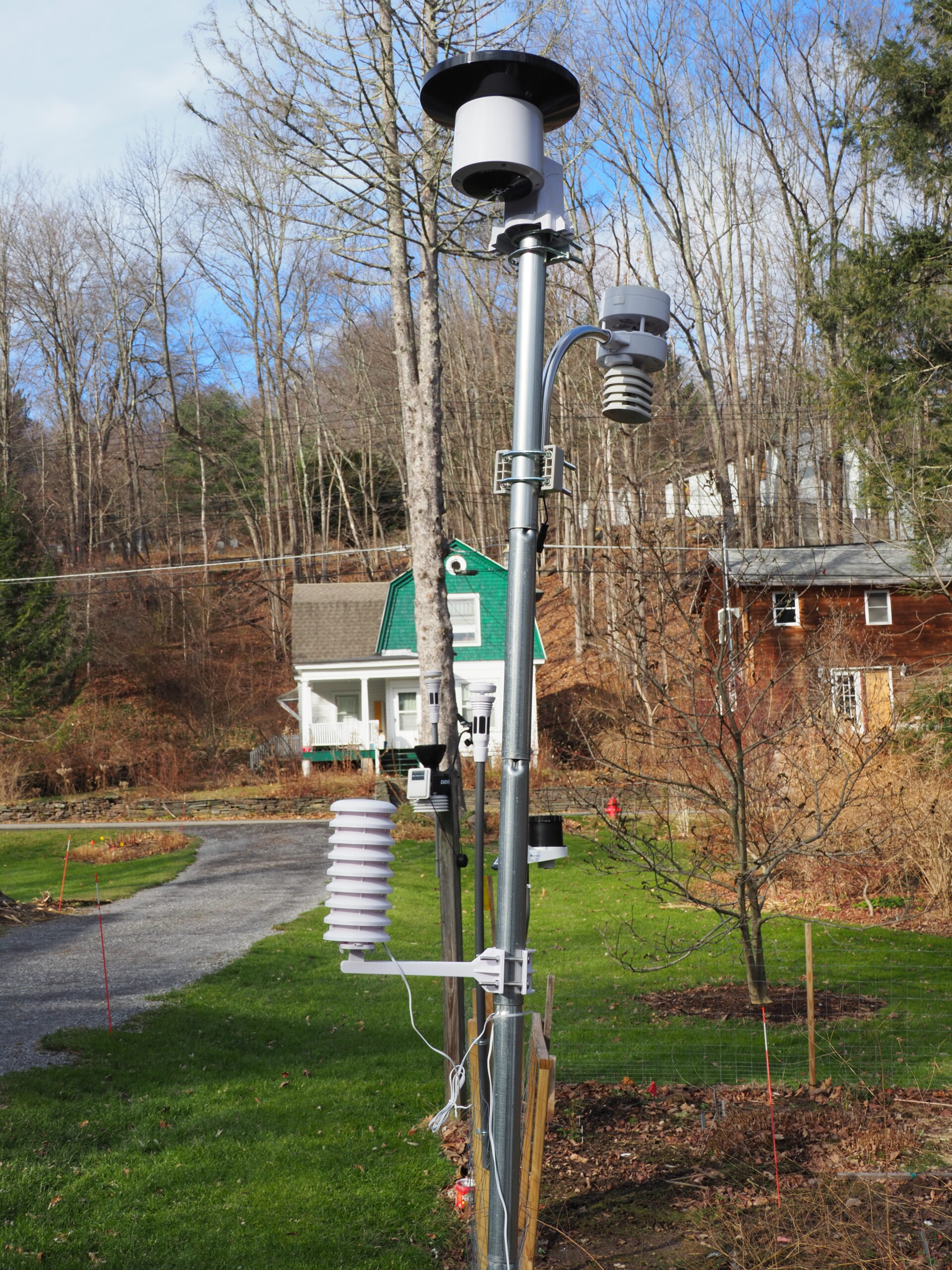 All the five weather stations in a row. This certainly got the neighbors curious and wondering what kind of electronic surveillance they were being subject to. None. ANDREW MESSINGER