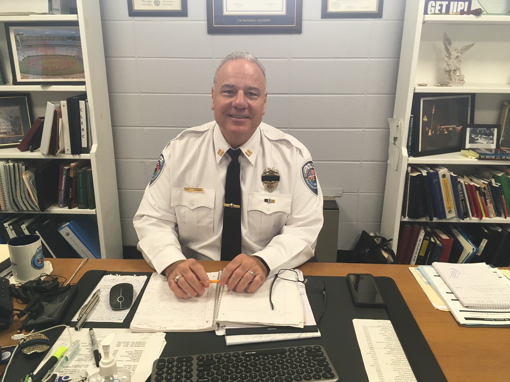 James Kiernan has been named Chief of the Southampton Town Police.     KITTY MERRILL