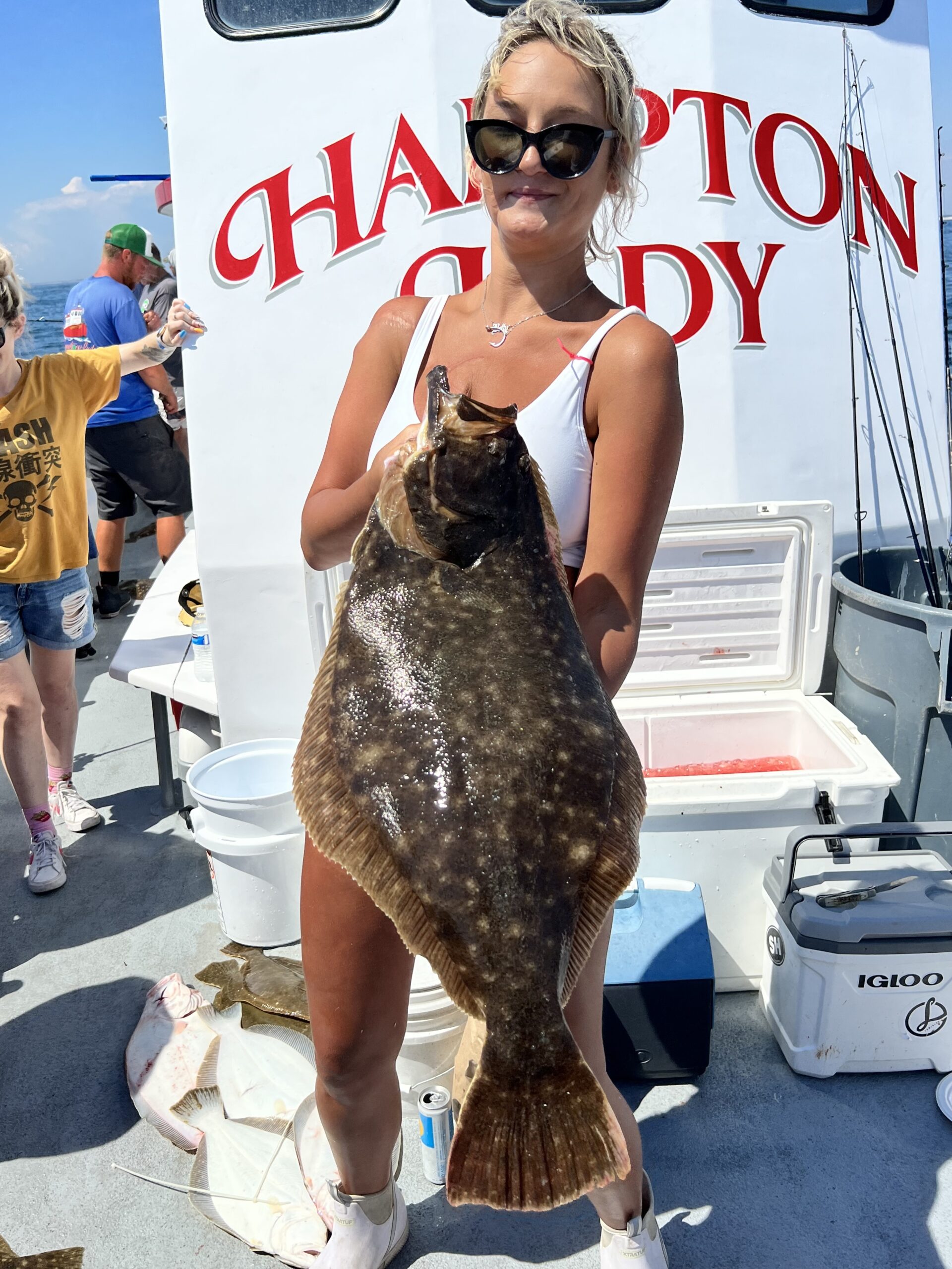 Megan Pfautz, who died just before Christmas, was a fixture on many of the local party boats over the last several years, especially the Hampton Lady out of Hampton Bays and the Hammer Time in Montauk.
Capt. James Foley