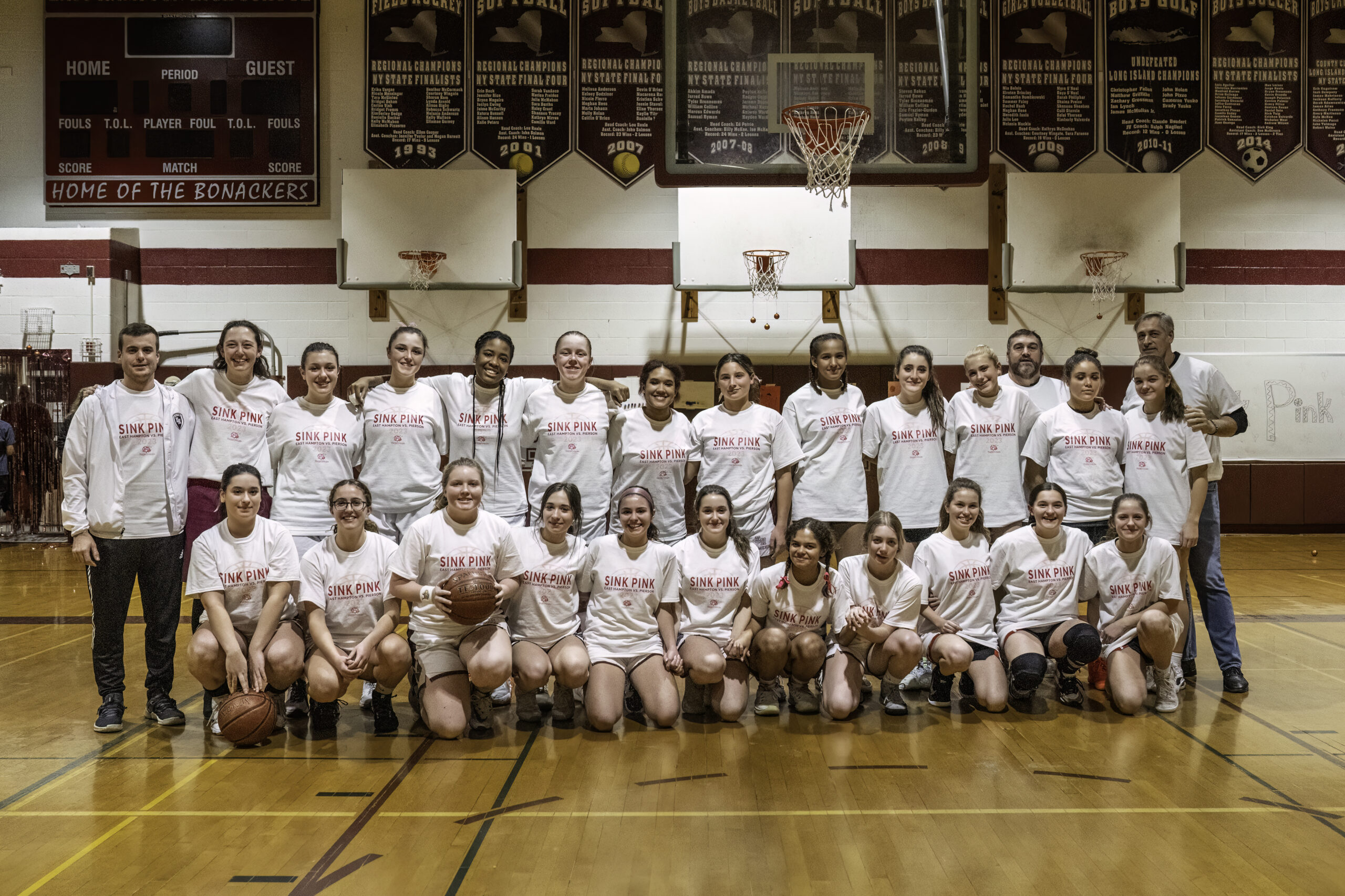 The East Hampton girls basketball team hosted Pierson/Bridgehampton for its 