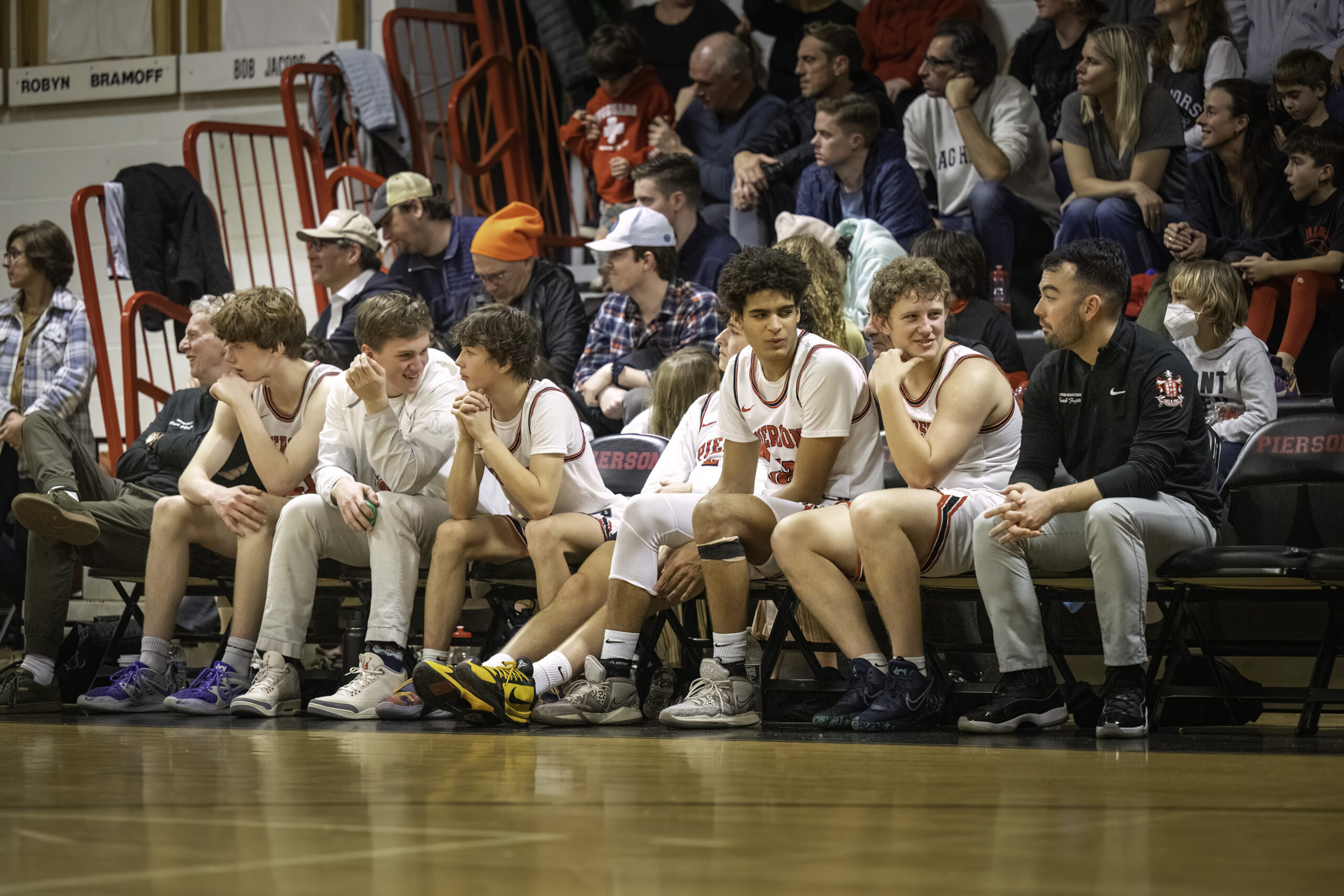 It was all smiles for the Whalers and their starters on Friday night as they enjoyed a lopsided victory over Center Moriches.   MARIANNE BARNETT