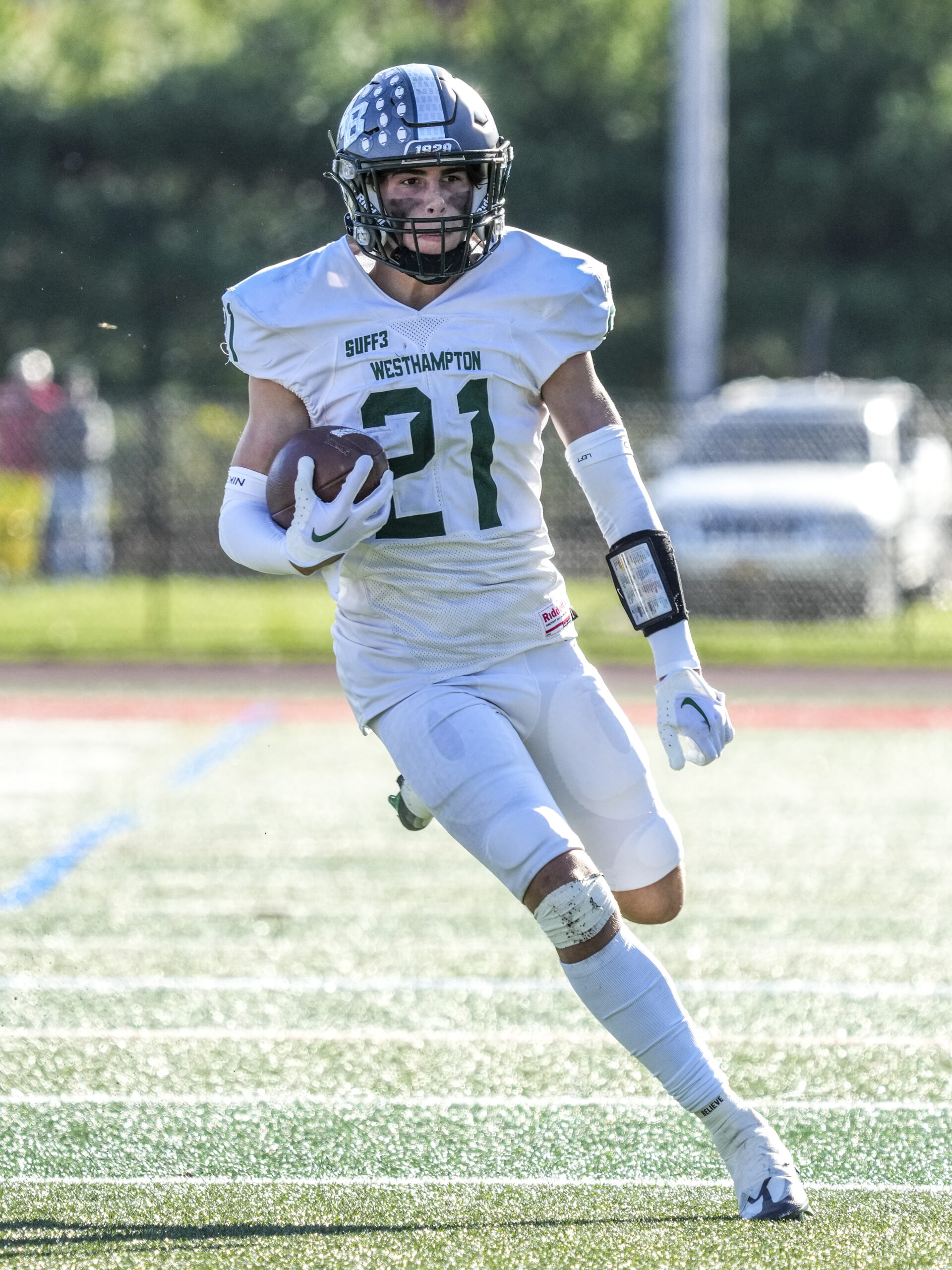 Brody Schaffer was one of three All-State selections for Westhampton Beach football.   RON ESPOSITO