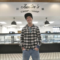 Justin DeMarco at the new location of Justin's Chop Shop in Westhampton Beach.  DANA SHAW