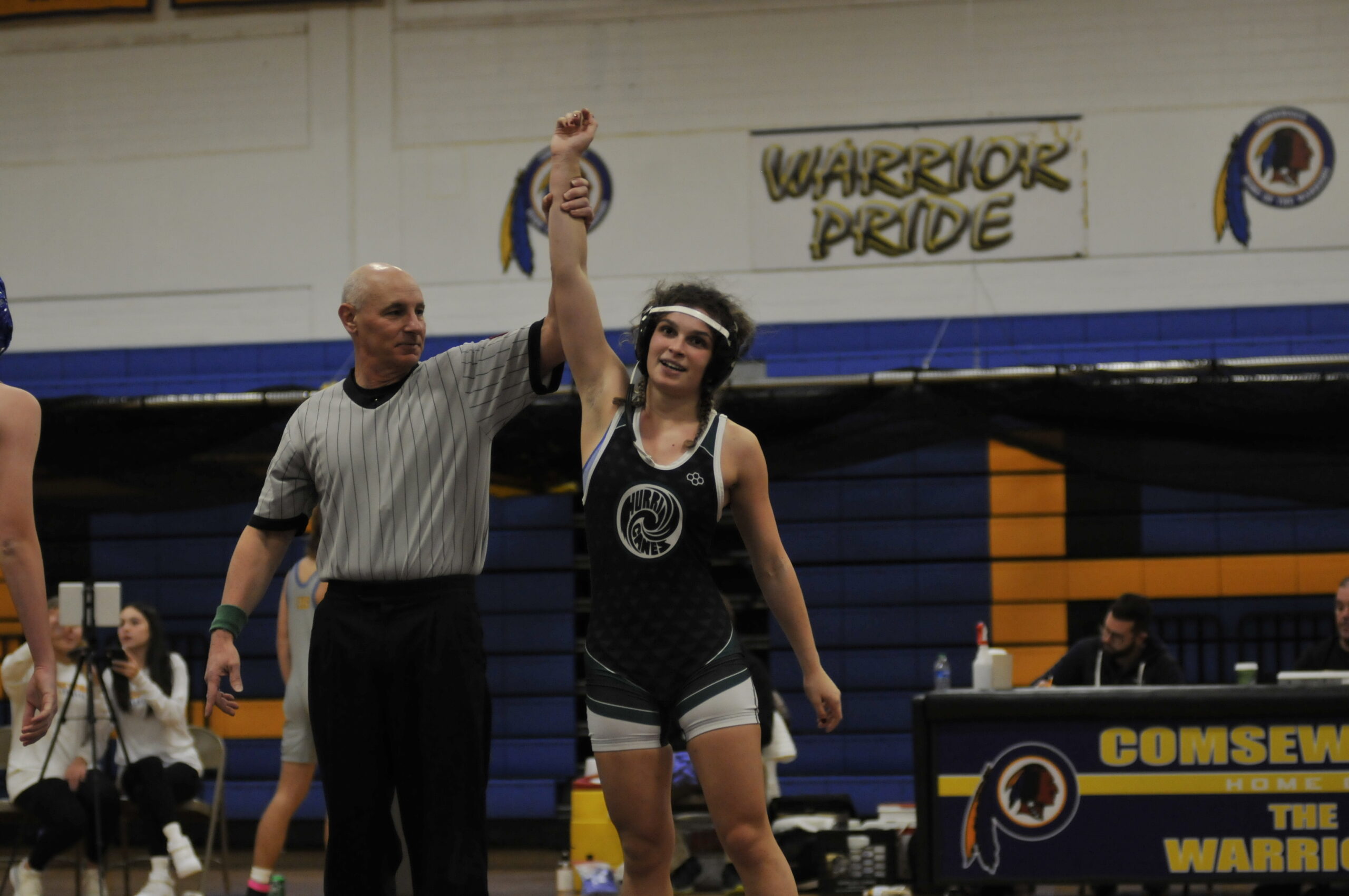 Juliet Barnabee in action for the Hurricanes this season. COURTESY WHB WRESTLING