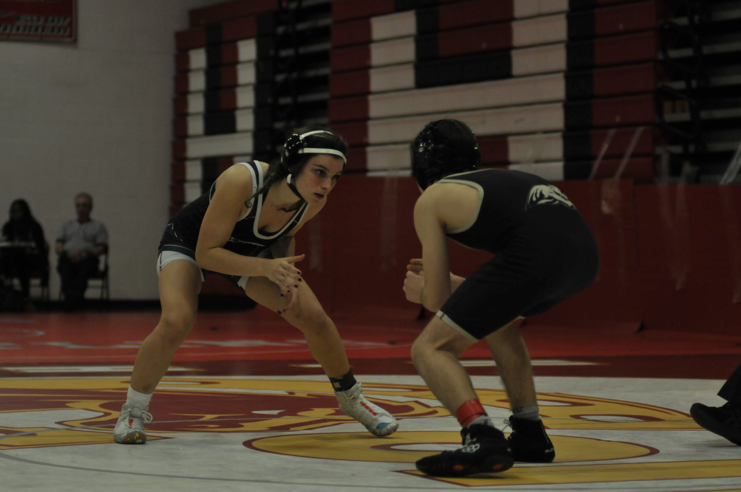 Juliet Barnabee in action for the Hurricanes this season. COURTESY WHB WRESTLING