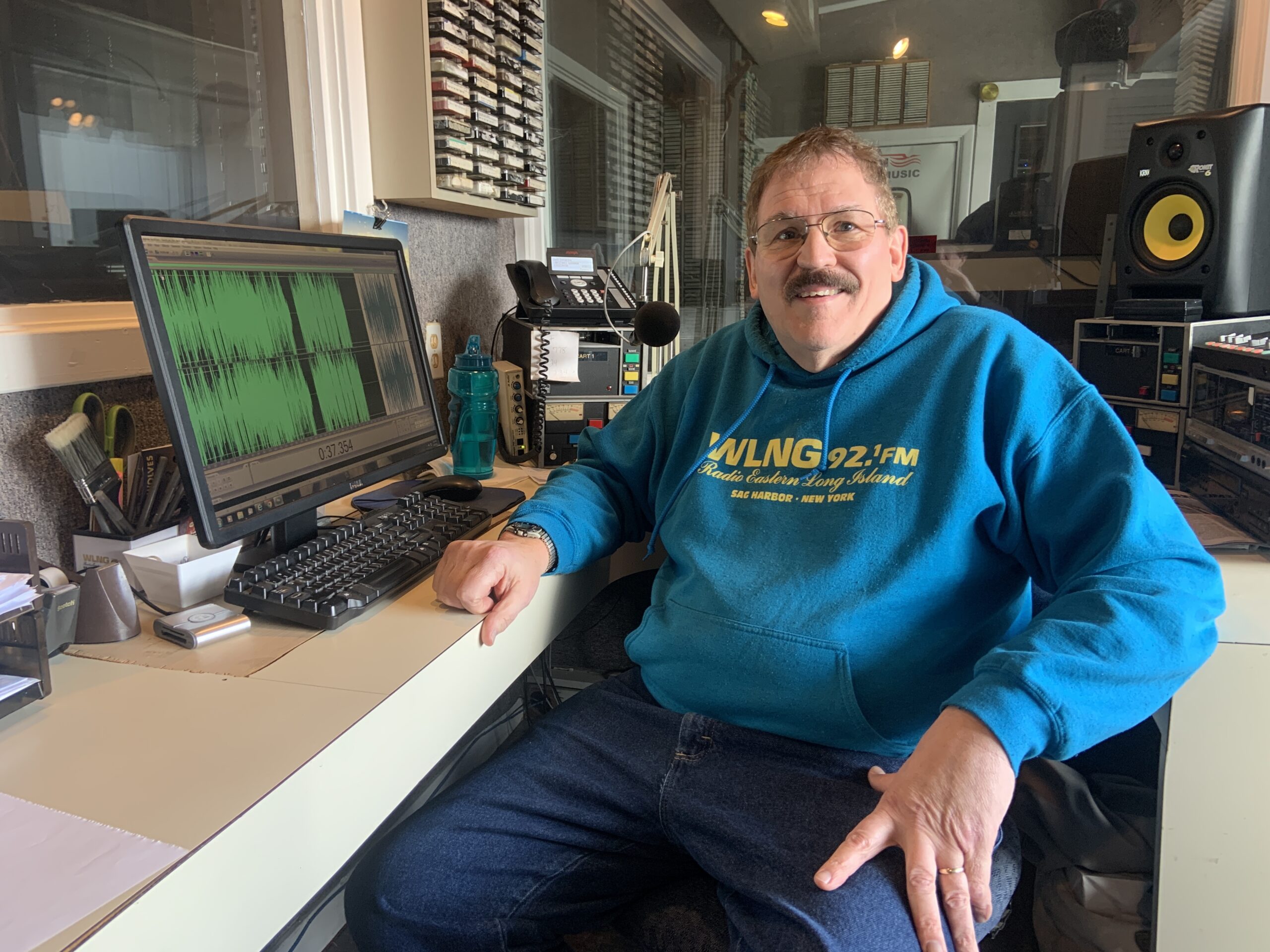 Dan Duprey, a longtime fixture at WLNG Radio in Sag  Harbor, best known for his daily news reports, has retired. STEPHEN J. KOTZ