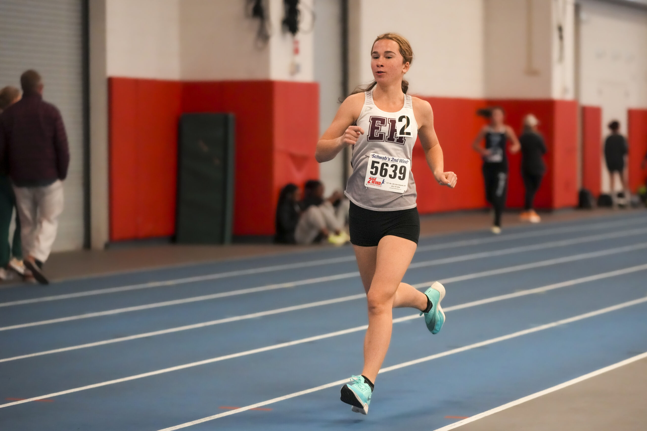 East Hampton's Dylan Cashin placed second in the 3,000-meter race at Sunday's crossover. RON ESPOSITO