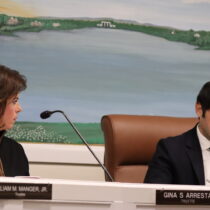 Deputy Mayor Gina Arresta, left, sparred with Mayor Jesse Warren over several issues at the work session on Tuesday night.