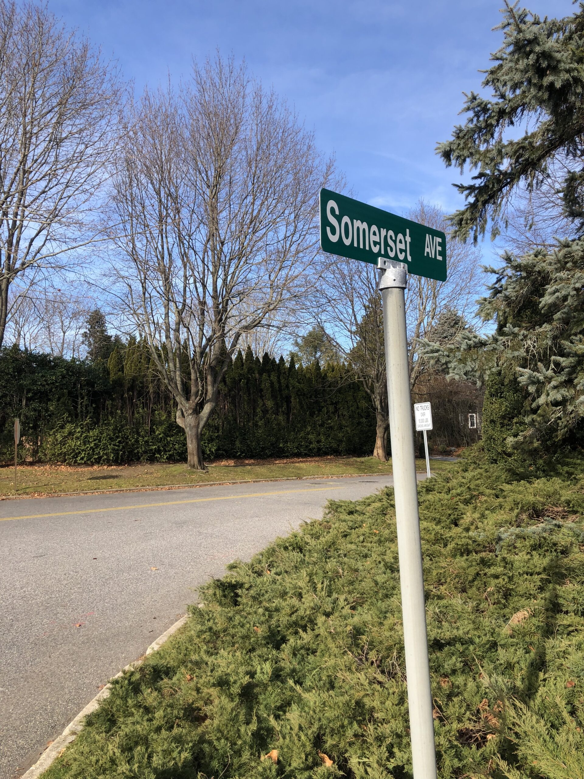 The police barricade on Somerset Avenue will be removed at 8 p.m. on Friday night, January 20, so the village can conduct a traffic study in the area. CAILIN RILEY