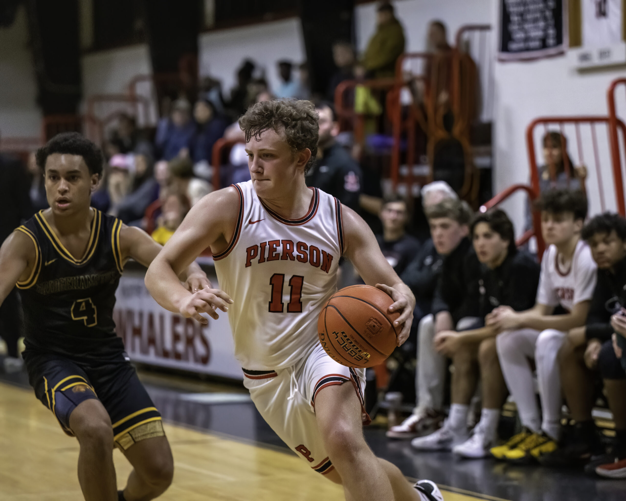 Pierson's Logan Hartstein drives.   MARIANNE BARNETT