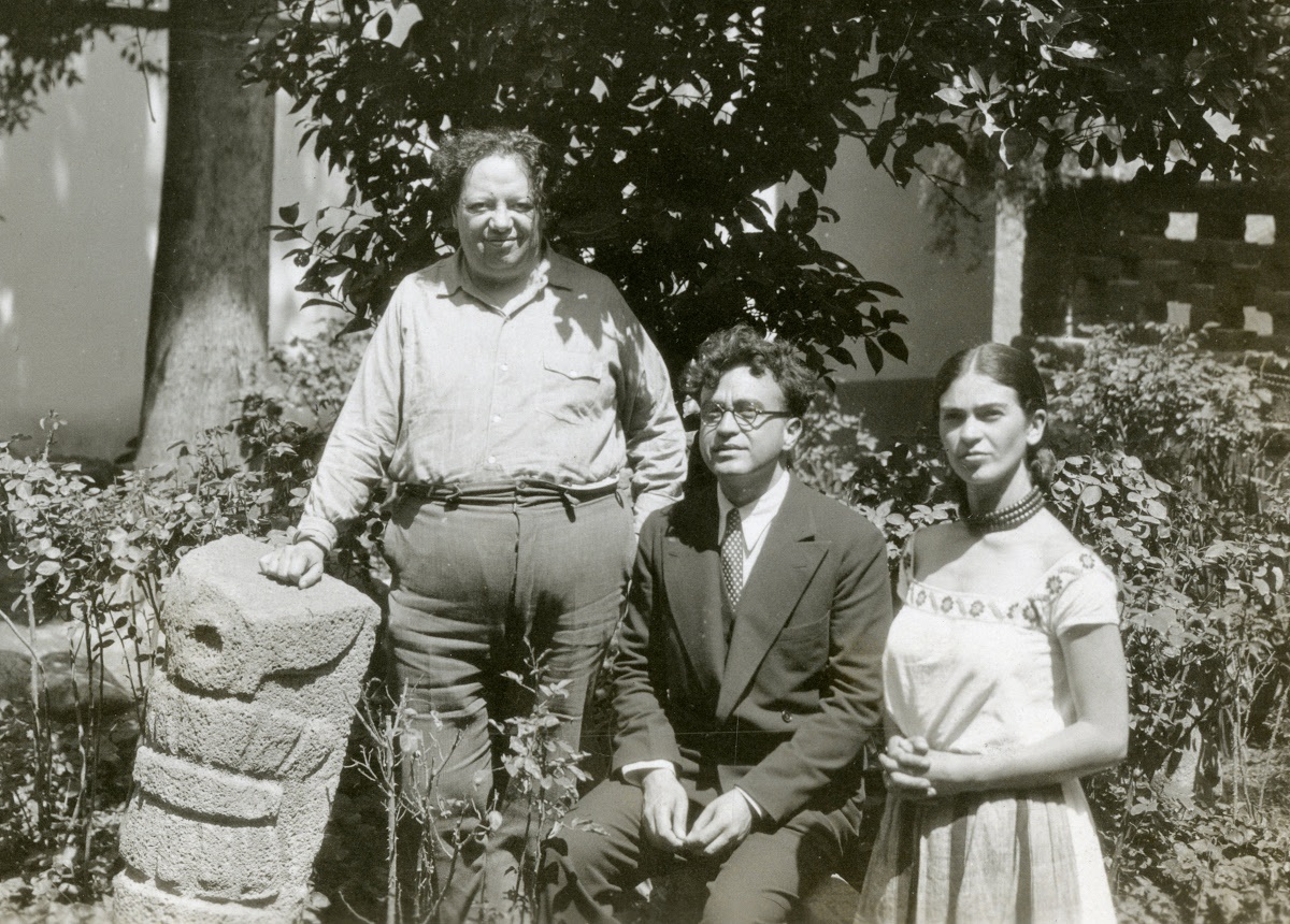 Diego Rivera, composer Oscar Chávez and Frida Kahlo. COURTESY PARRISH ART MUSEUM