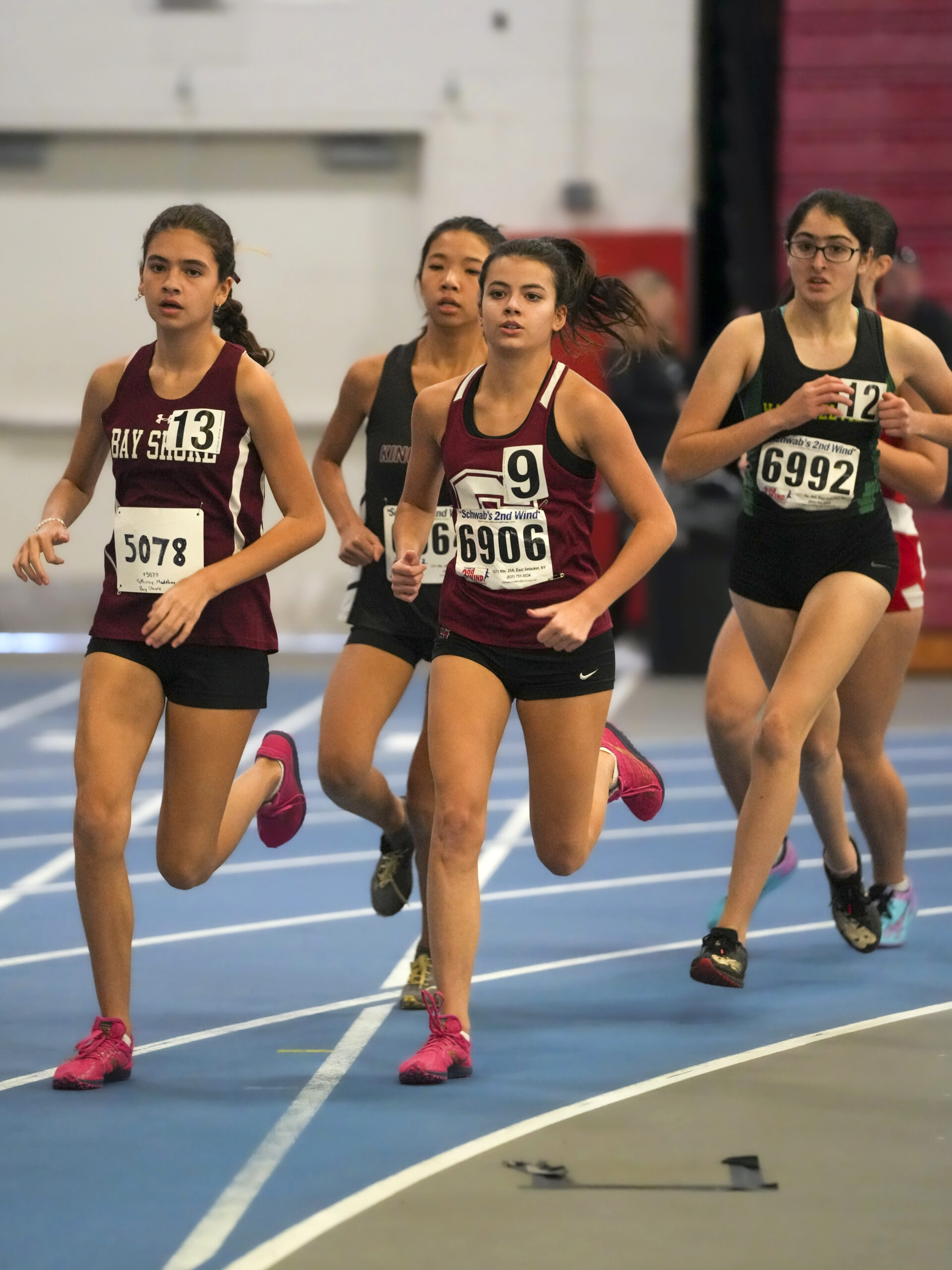 Southampton's Emma Suhr in the 1,000-meter race.  RON ESPOSITO