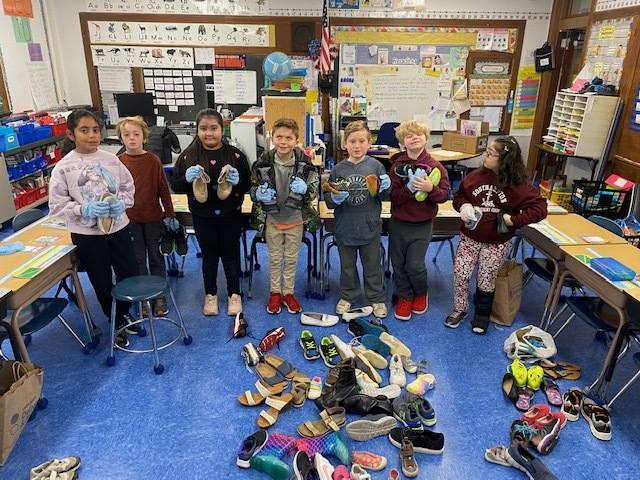 Members of the Southampton Elementary School Student Council recently held a successful shoe drive for the nonprofit Operation International organization. The shoes that were collected will be distributed to children in need in Ghana and Uganda. COURTESY SOUTHAMPTON SCHOOL DISTRICT