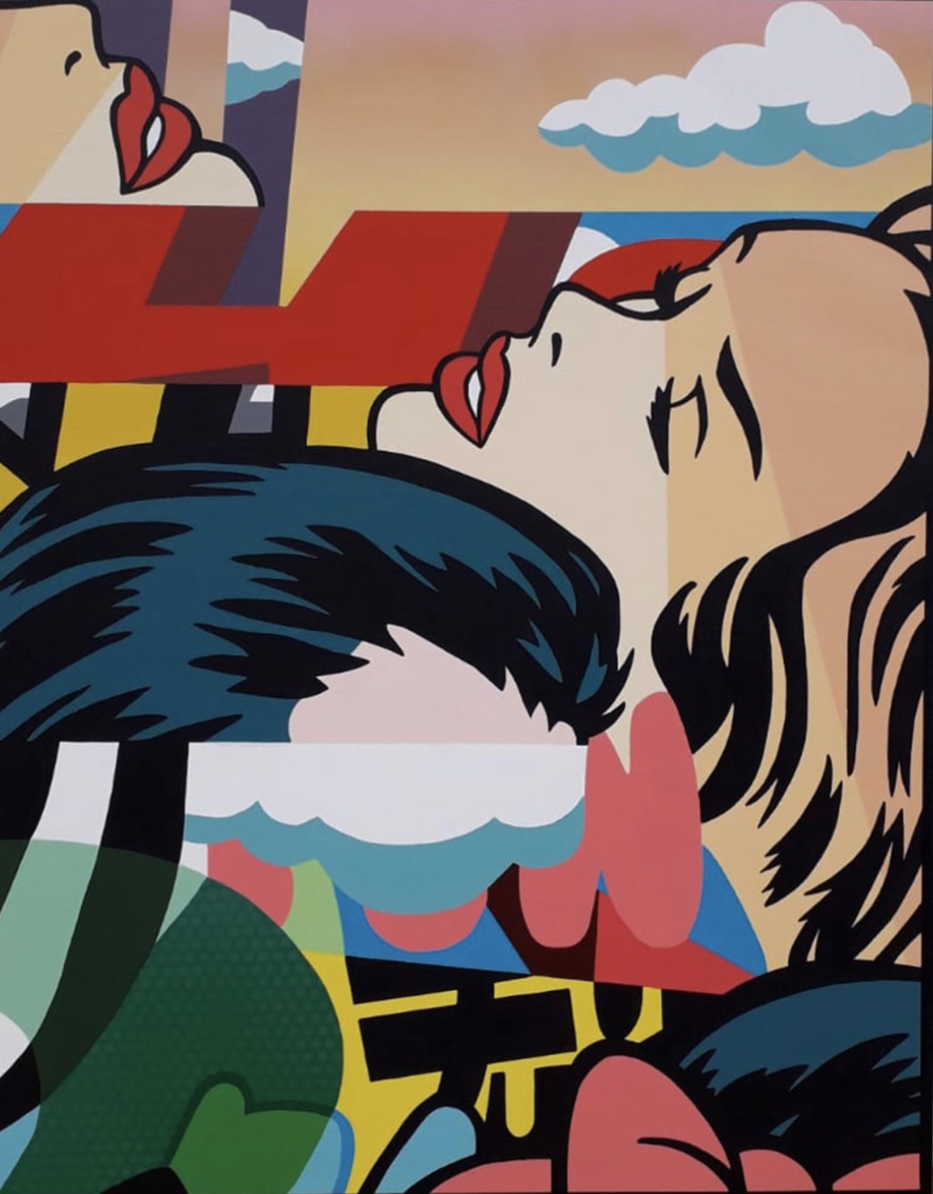 Stephane Gubert “Love, Love,” acrylic on canvas. COURTESY THE WHITE ROOM GALLERY