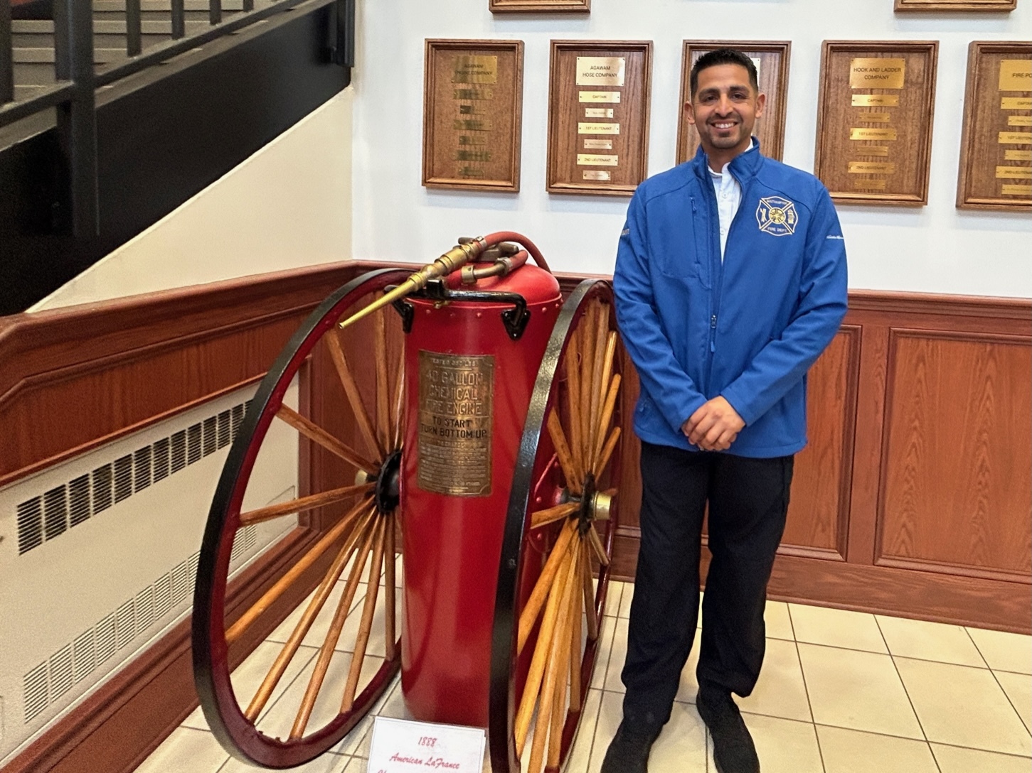The Southampton Village Fire Department's new chief, Emanuel Escobar. KITTY MERRILL