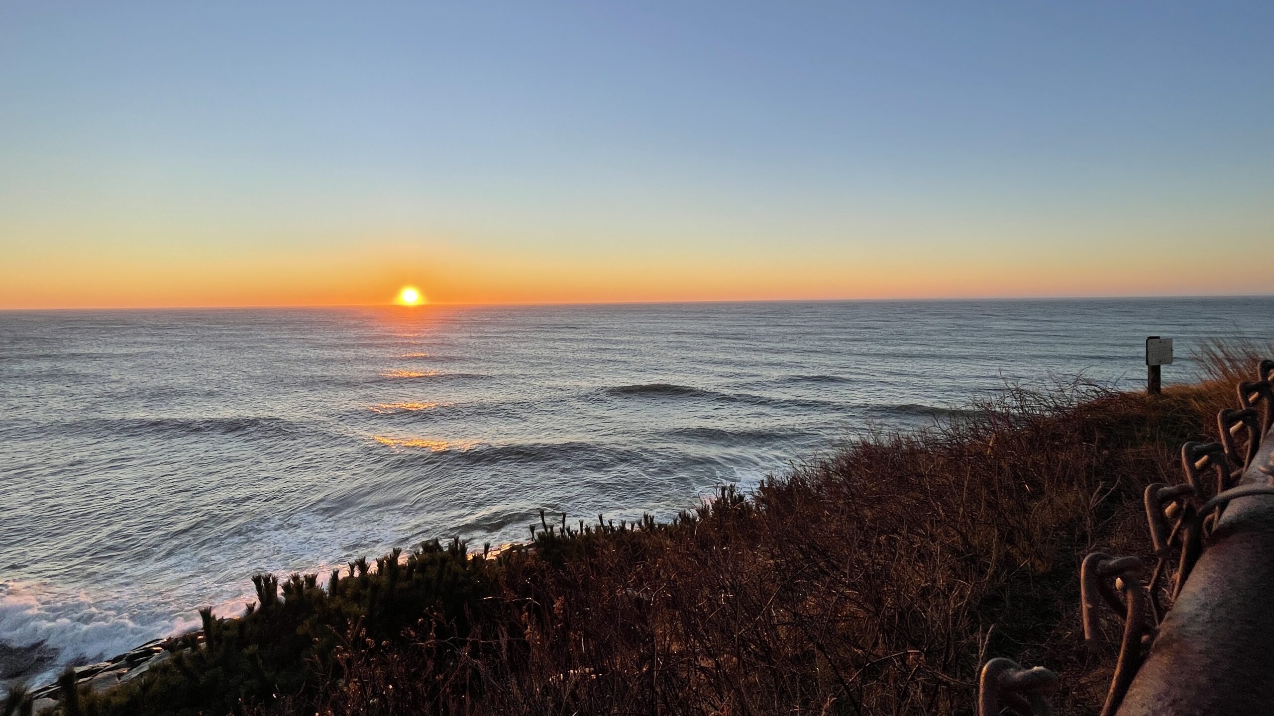 The first sunrise of 2023 at the Montauk Point Lighthouse.    KATHERINE C.H.E.
