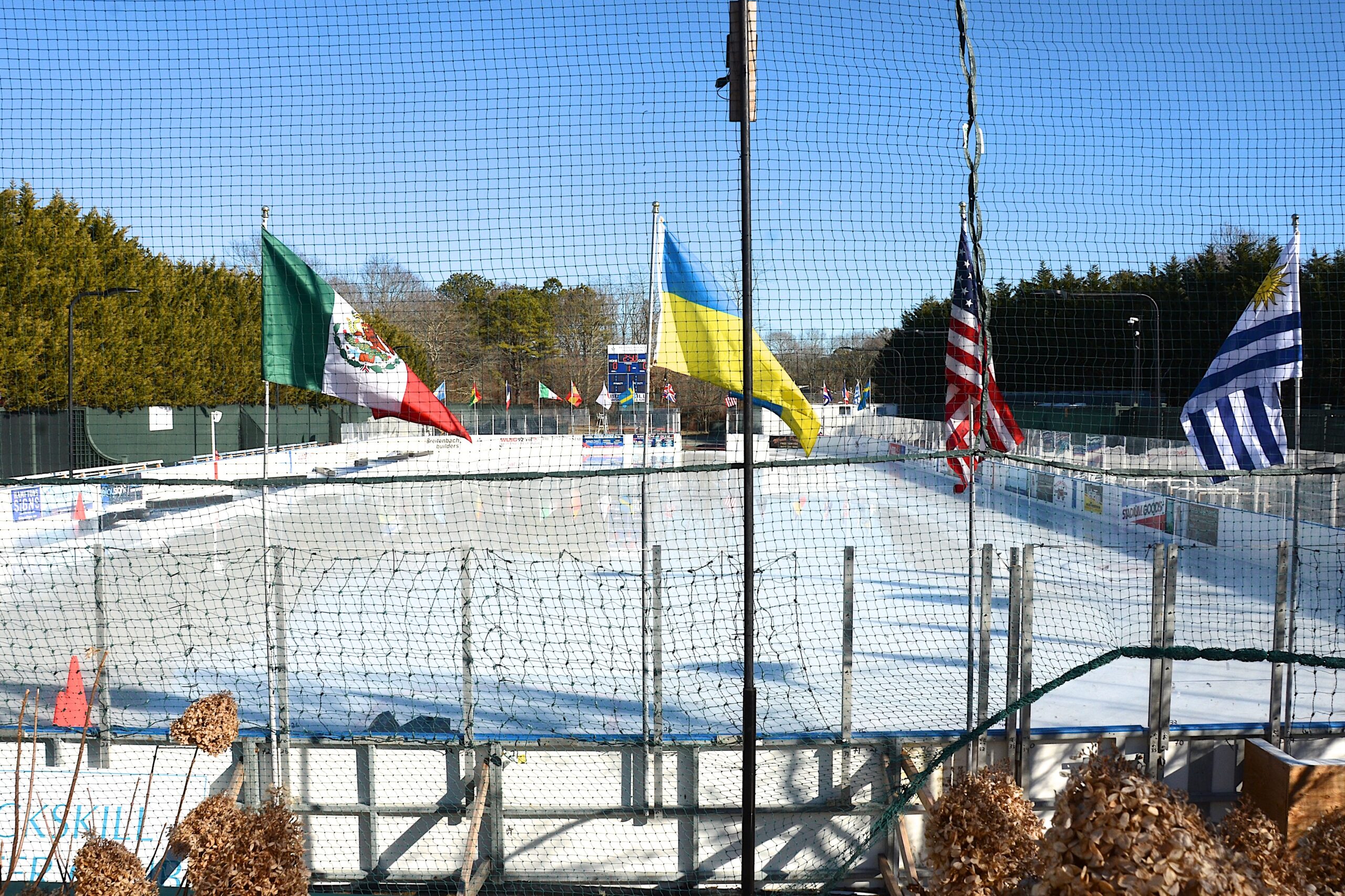 Buckskill Winter Club in East Hampton, the site of Sunday night's 'Hockey in the Hamptons.'    KYRIL BROMLEY