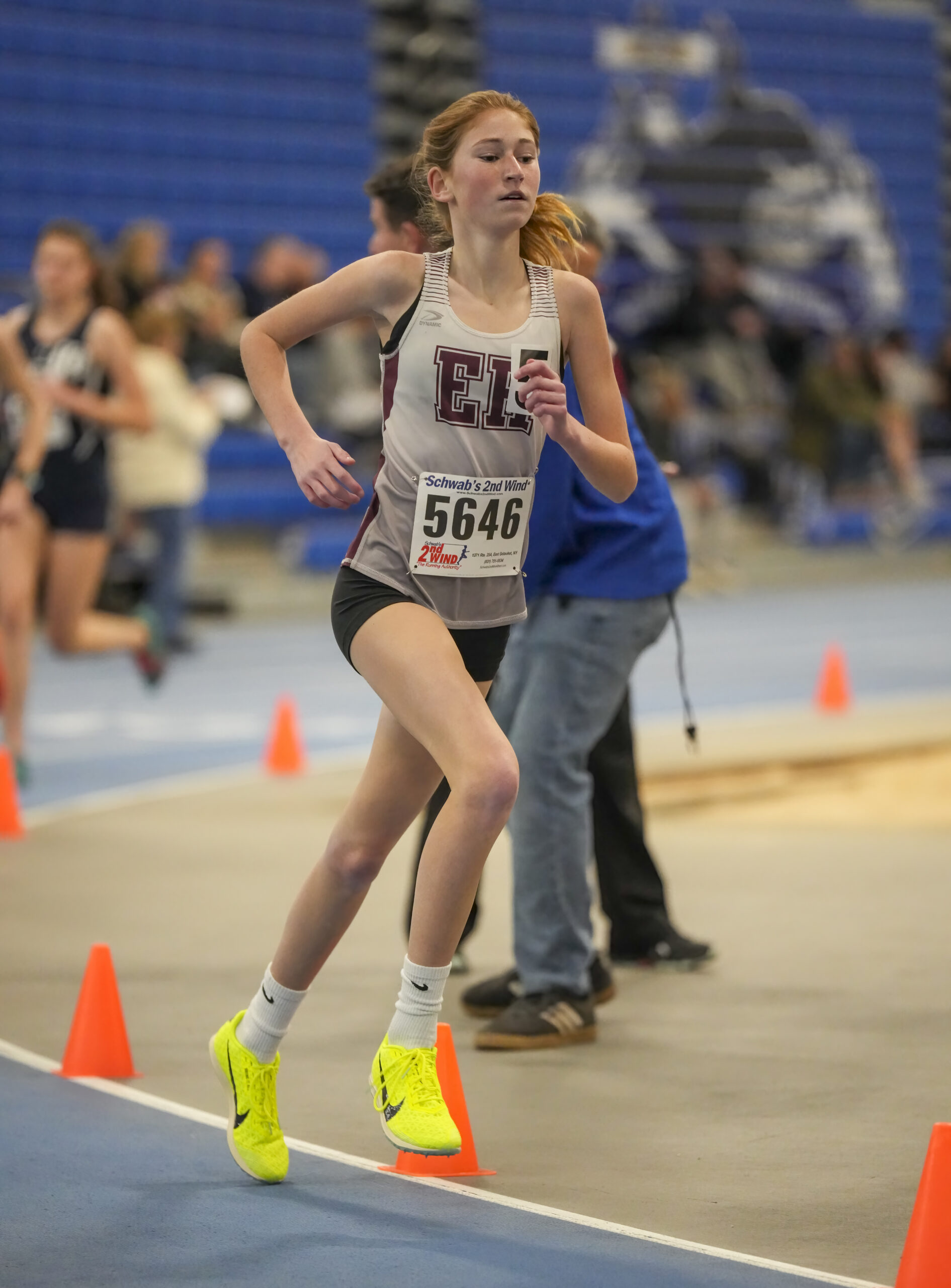 Pierson's Sara O'Brien ran a personal best in the 3,000-meter race on Saturday.   RON ESPOSITO