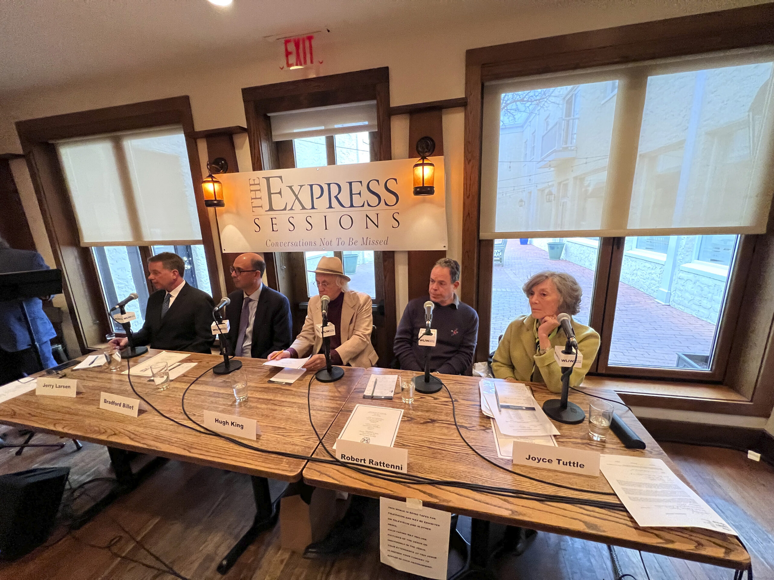 The panel at the Express Session at Rowdy Hall in East Hampton on February 9.  DANA SHAW