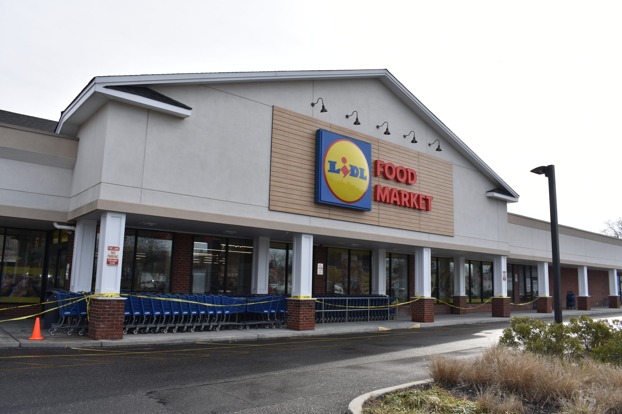 Lidl in Westhampton Beach on Monday, February 6, still closed for repairs. BRENDAN J. O'REILLY