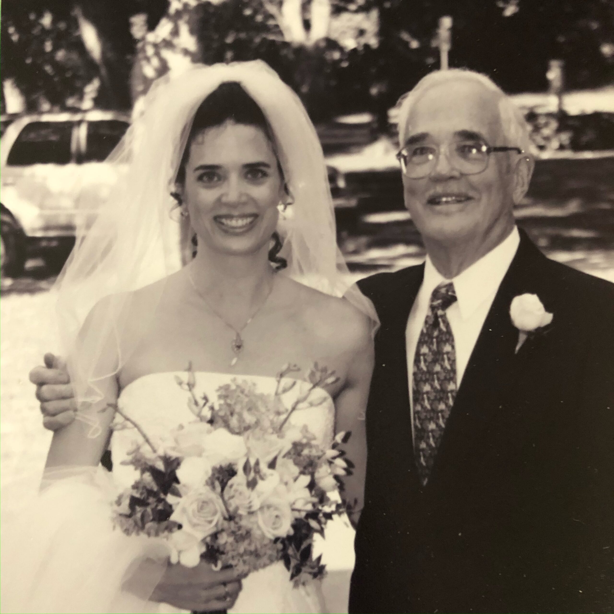 Susan Stout and her father, Robert.