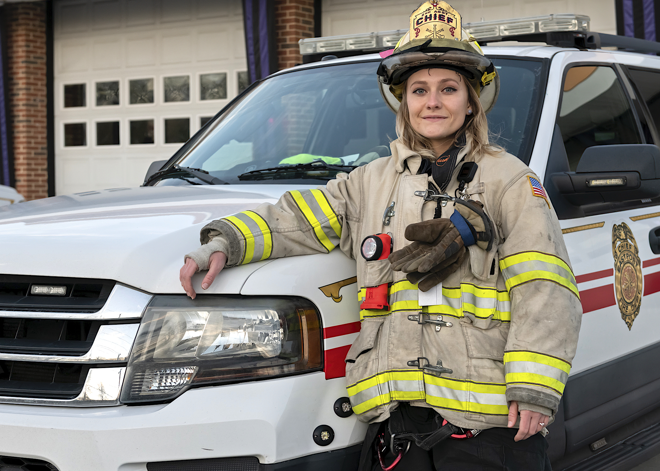 Virginia Massey was elected second assistant chief by Eastport Fire Department members in December of last year. WESTHAMPTON BEACH FIRE DEPARTMENT