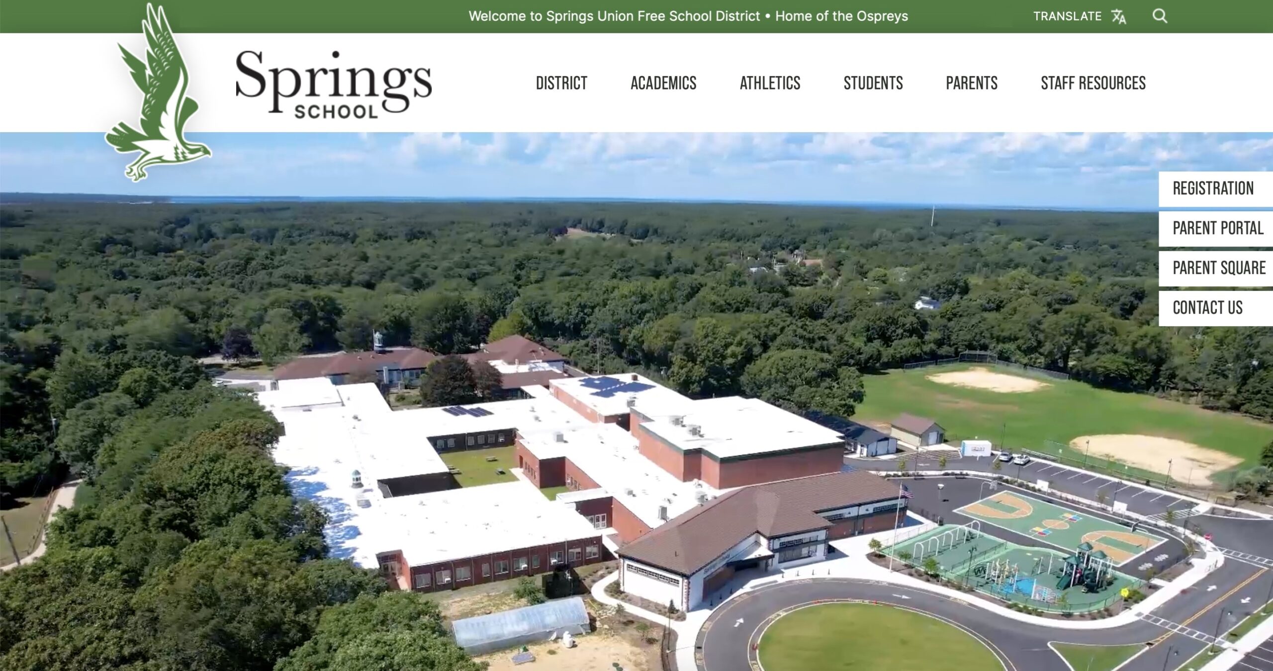 Springs School's new website was unveiled last week.