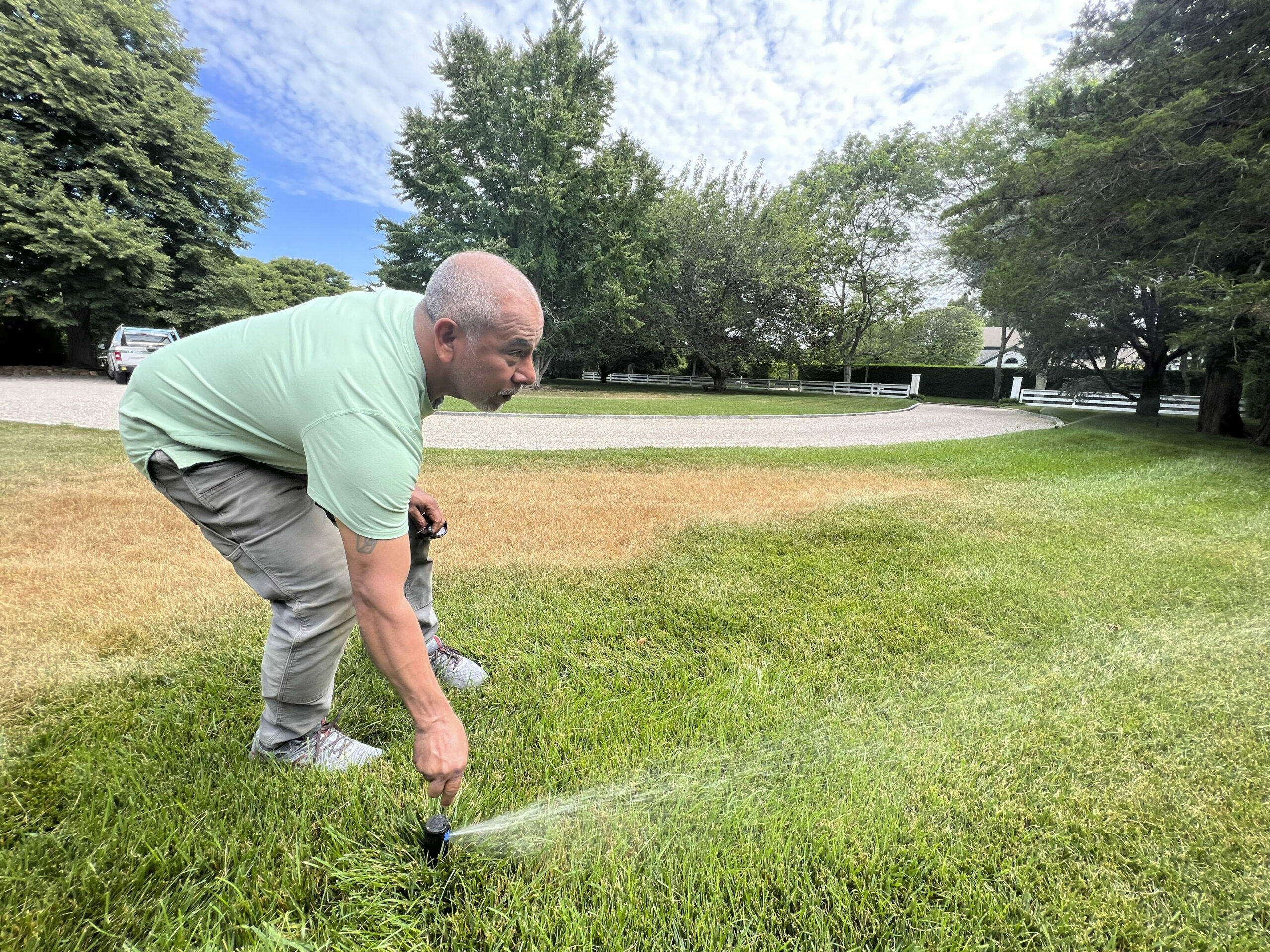 The Suffolk County Water Authority has adopted a policy that calls on homeowners to run their sprinklers only on alternate days in summer.
