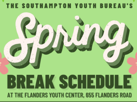 Spring Break Schedule at the Flanders Youth Center