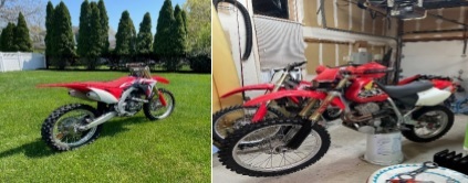 Two motorcycles were stolen from an East Quogue garage and police are asking the public's help in finding the thief.    COURTESY SUFFOLK COUNTY CRIME STOPPERS