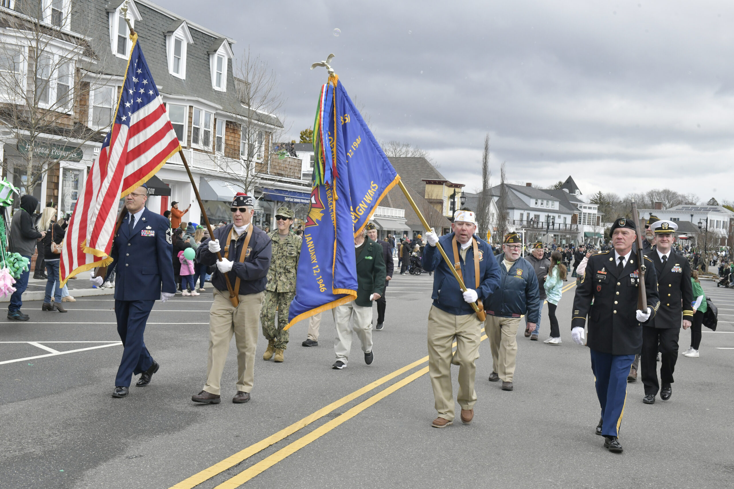 Members of VFW Post 5350 during the parade.