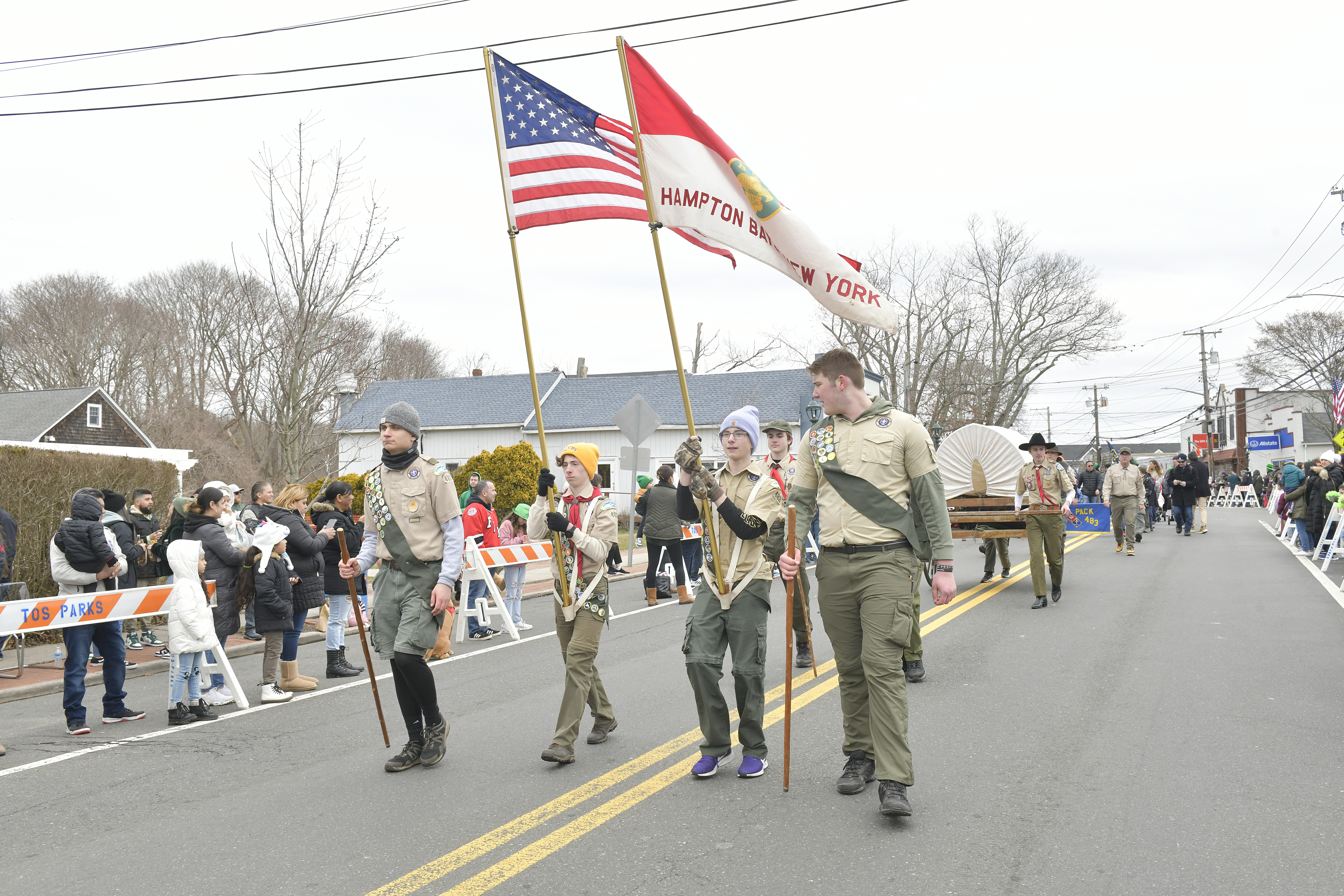 The Hampton Bays Boy Scouts.