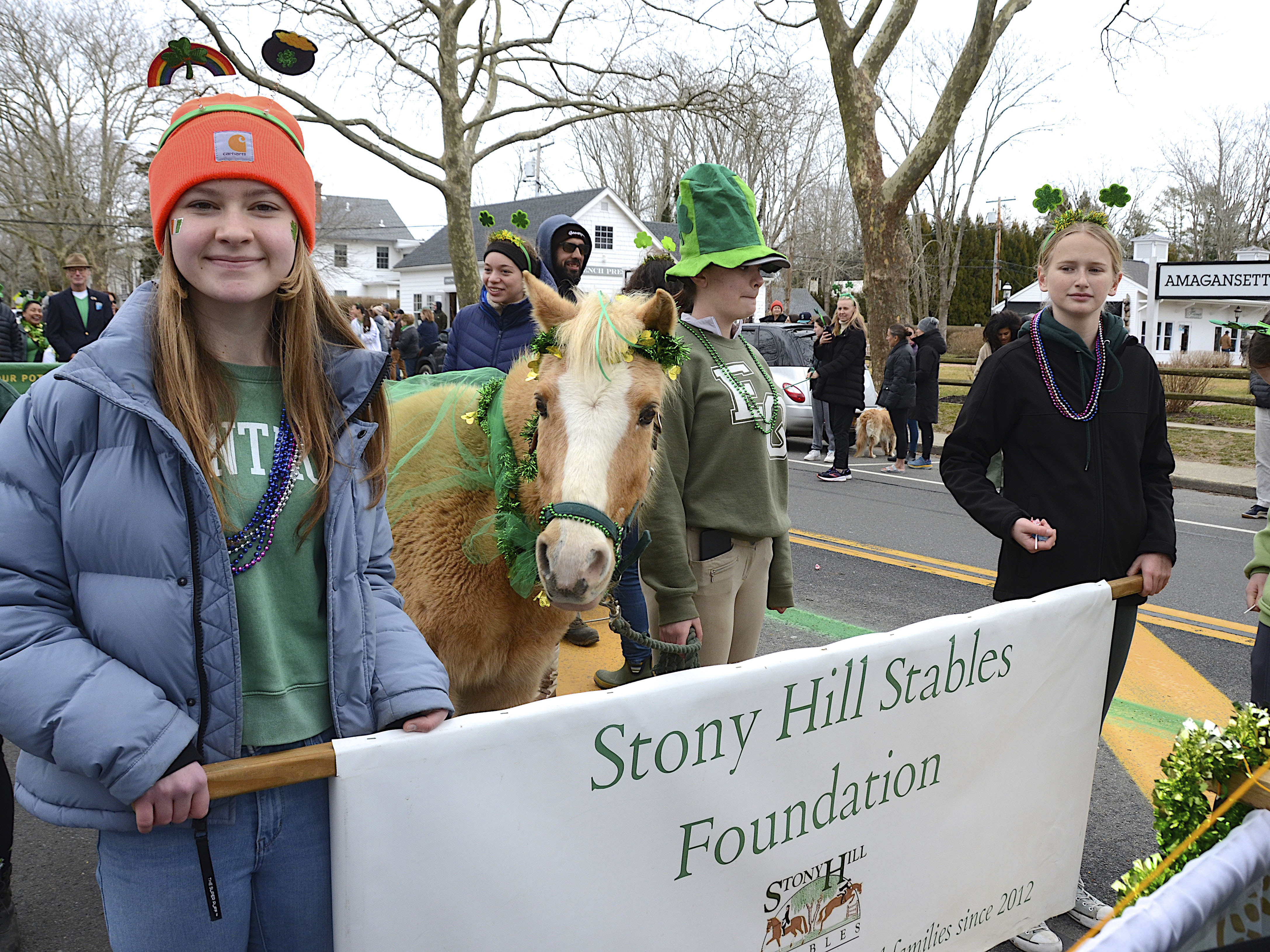 The Stony Hill Stables Foundation during the Am O'Gansett parade on Saturday.