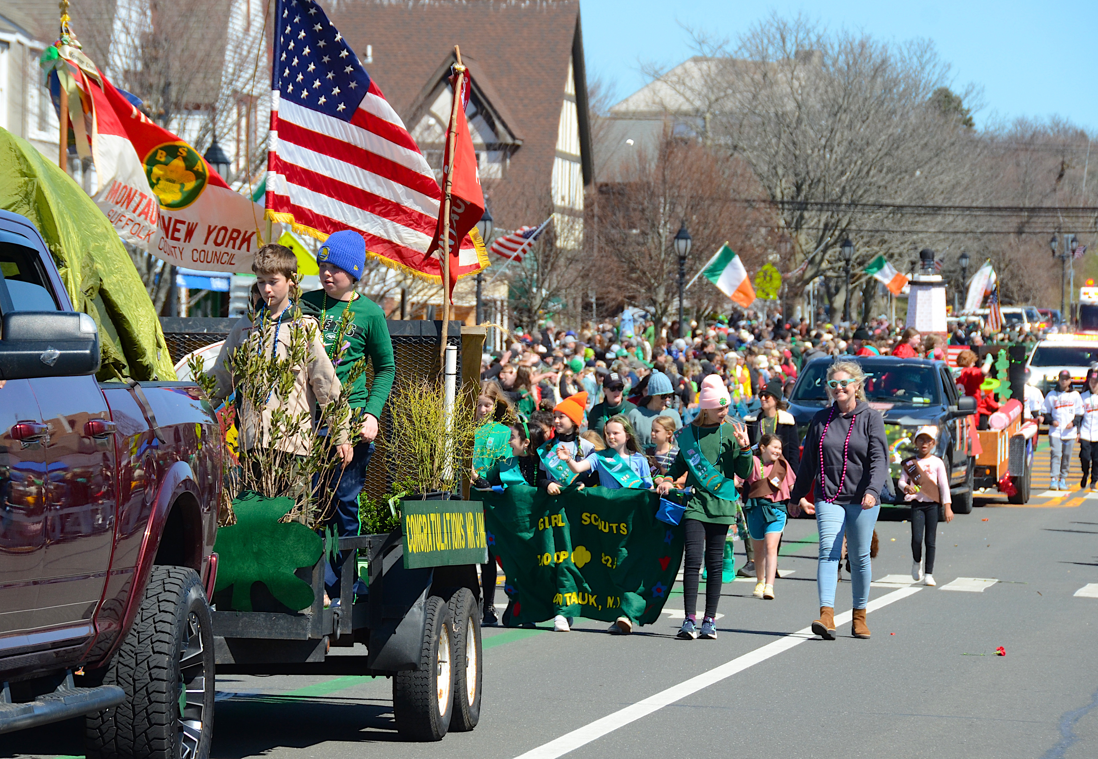 The Montauk Boy and Girl Scouts.