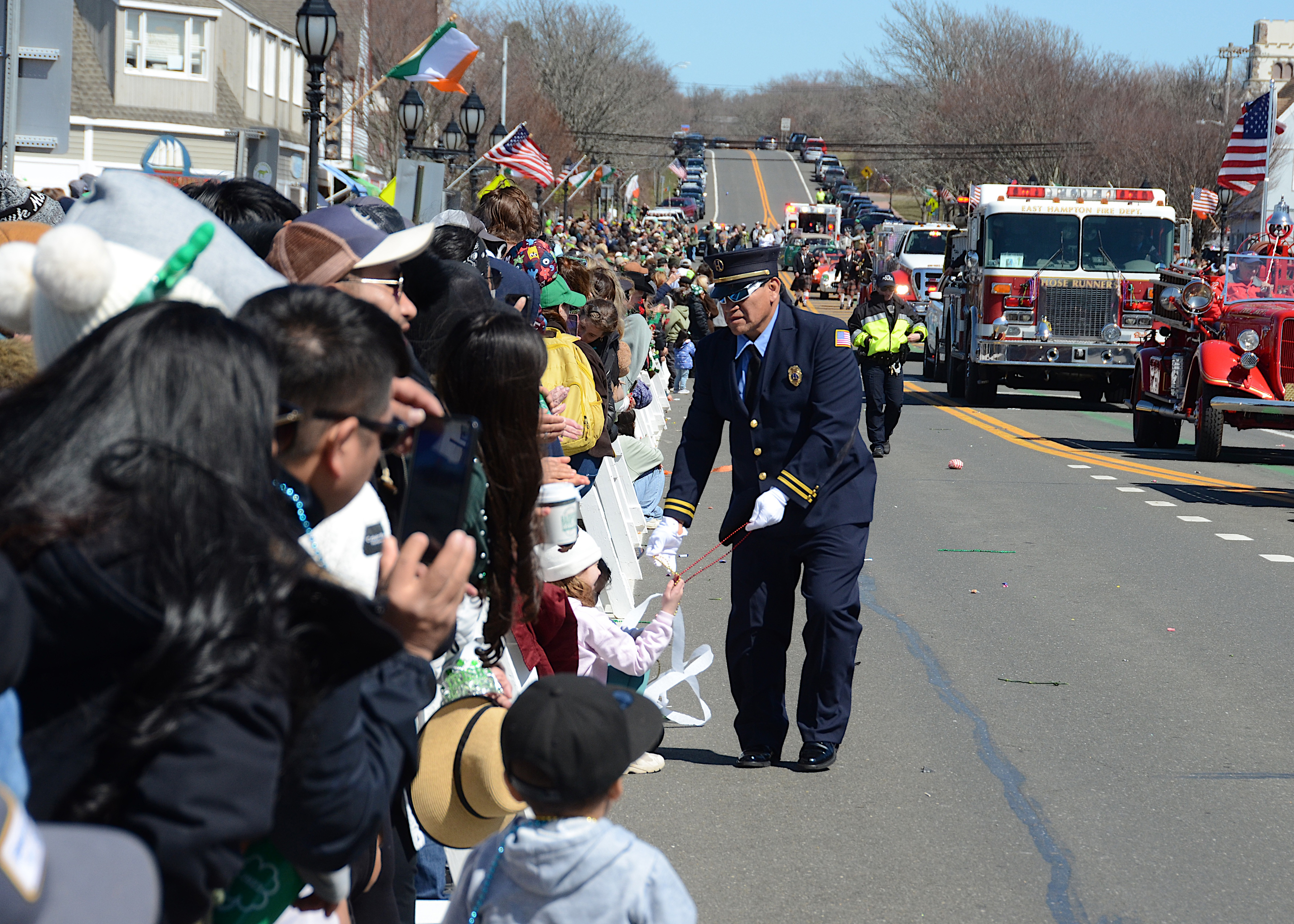 Scenes front the Montauk St. Patrick's Day parade.
