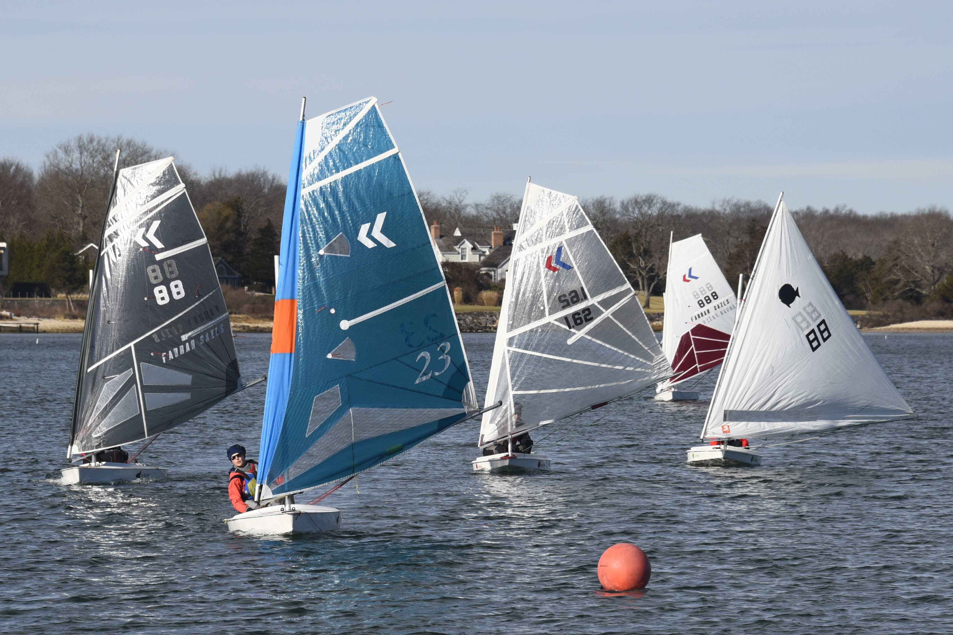 Breakwater Yacht Club's Frostbite Regatta this past January saw a number of boats out on the water.   MICHAEL MELLA