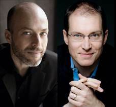 Orion Weiss and Gilles Vonsattel perform piano four hands on April 29. COURTESY BRIDGEHAMPTON CHAMBER MUSIC